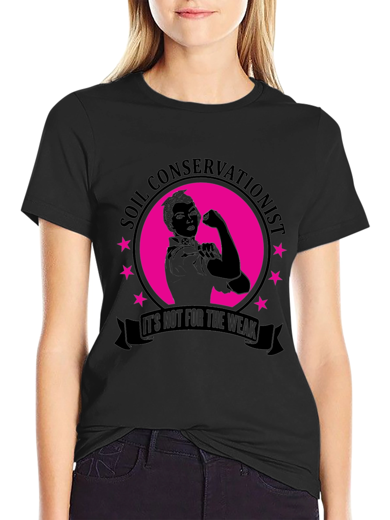 Soil Conservationist Strong Woman T-Shirt