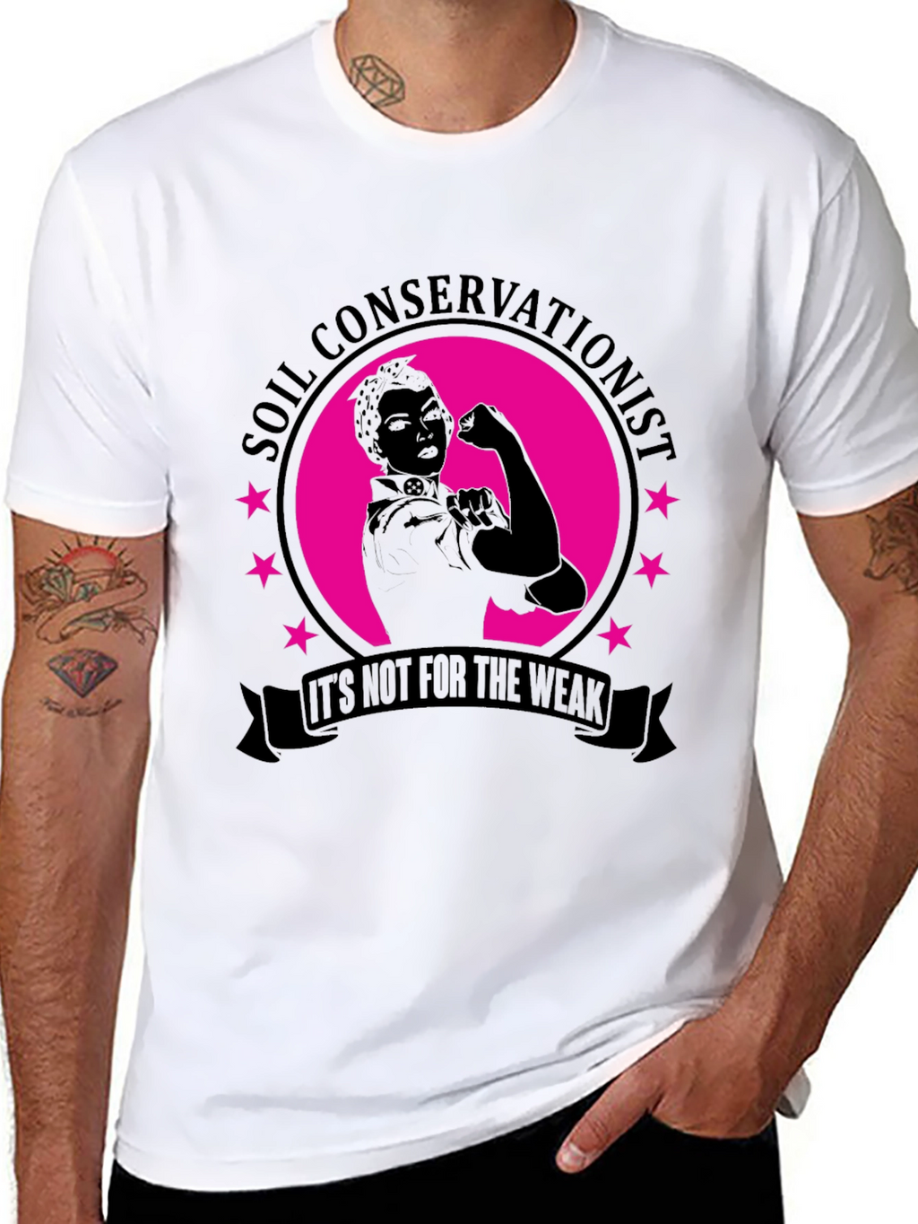 Soil Conservationist Strong Woman T-Shirt