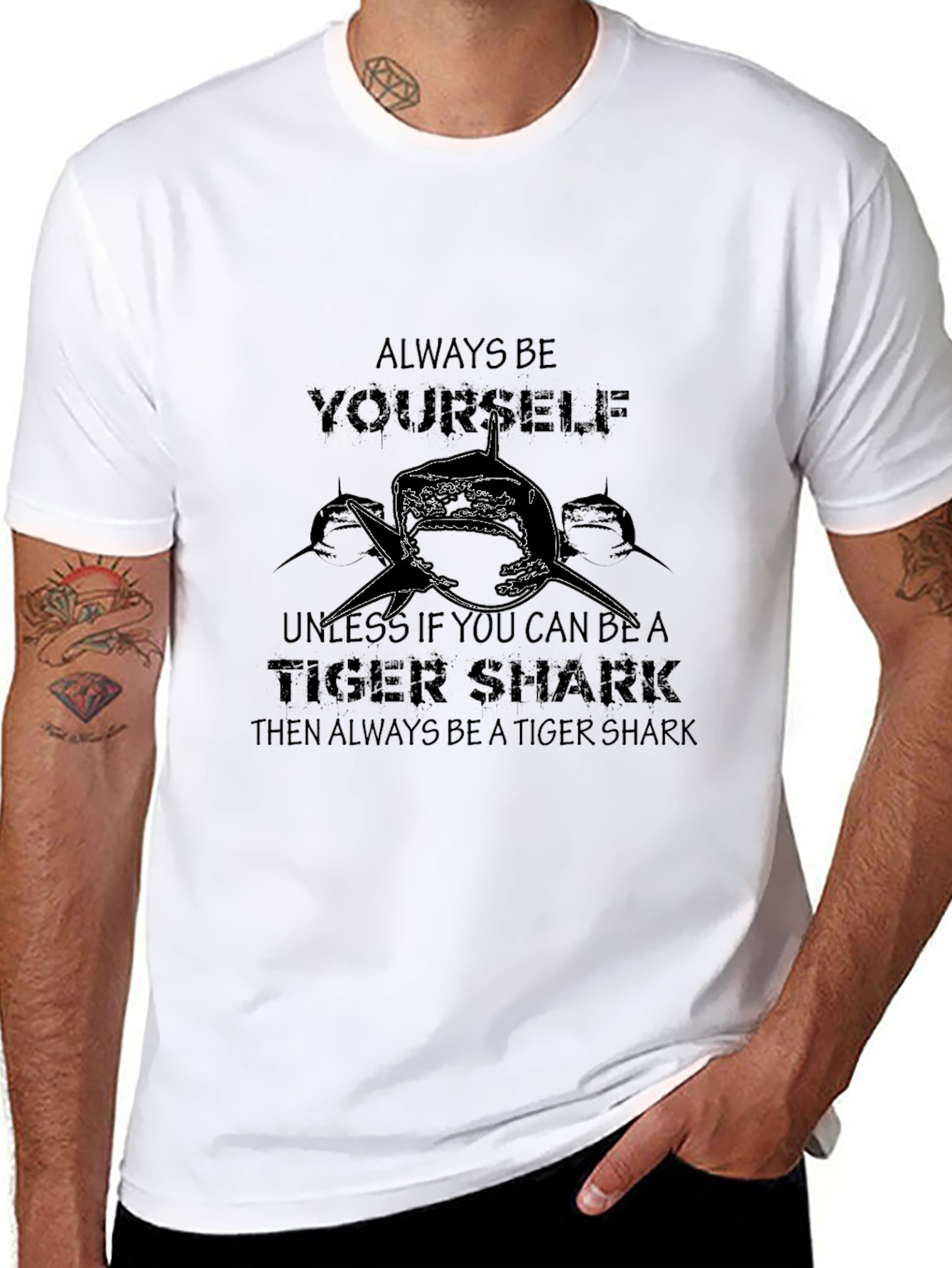 Tiger Shark Graphic Tee - Always Be Yourself