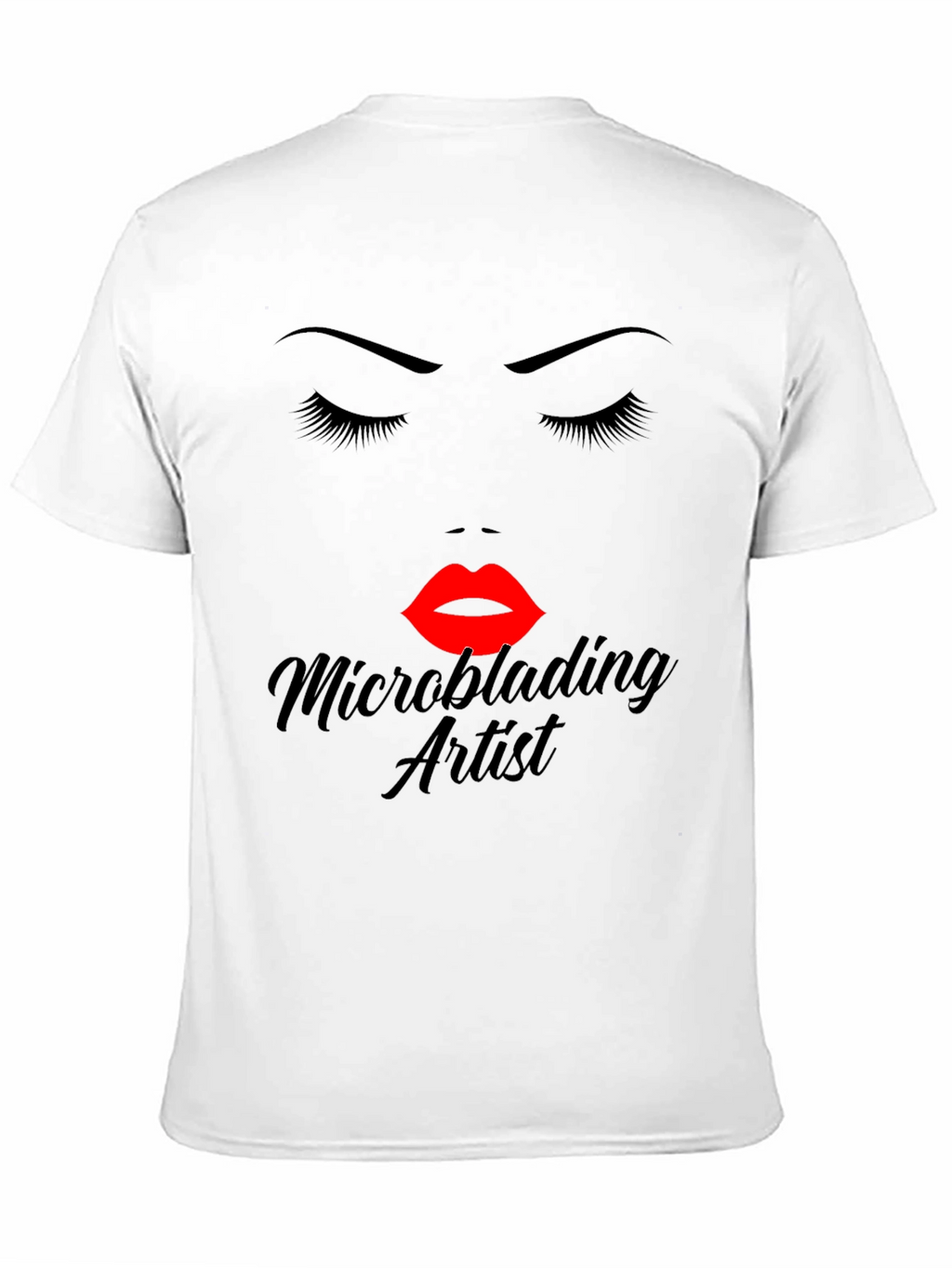 Microblading Artist Graphic Tee - Black Cotton Blend