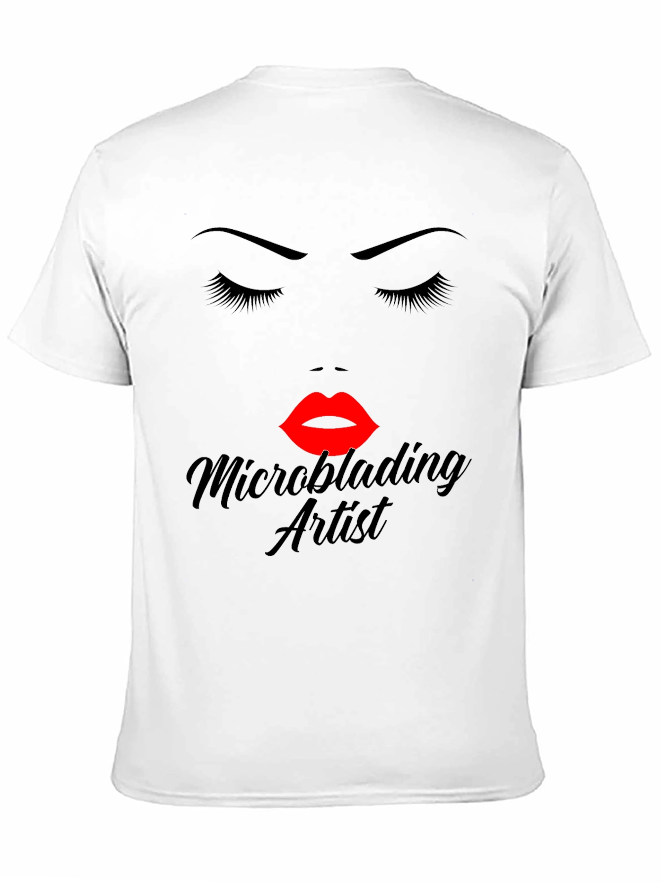Microblading Artist Graphic Tee - Black Cotton Blend