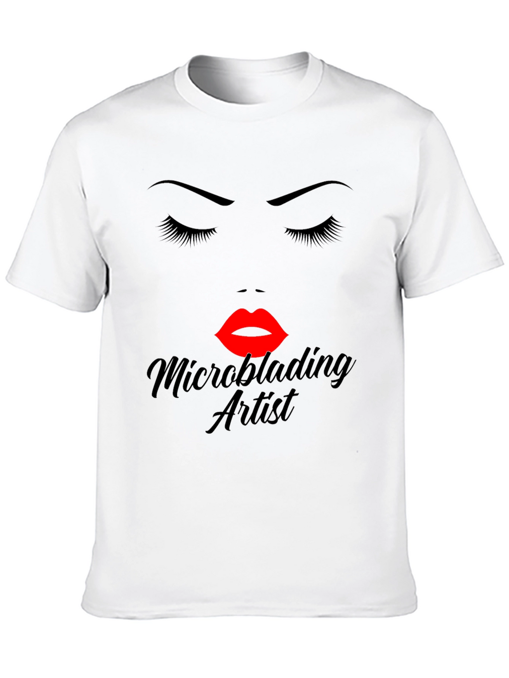 Microblading Artist Graphic Tee - Black Cotton Blend