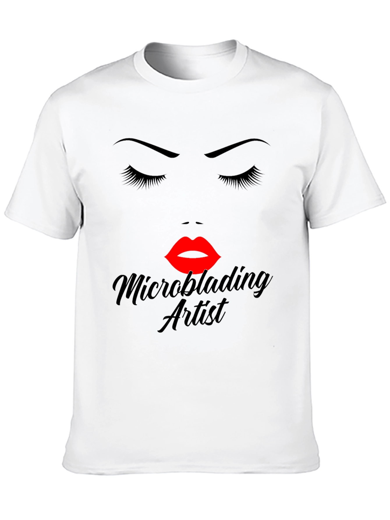 Microblading Artist Graphic Tee - Black Cotton Blend