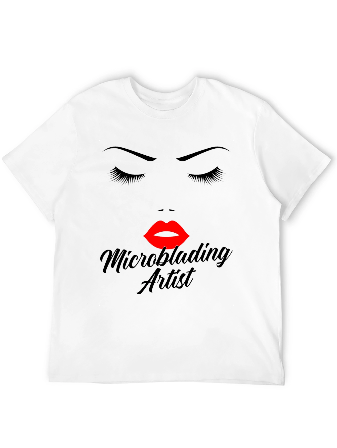 Microblading Artist Graphic Tee - Black Cotton Blend