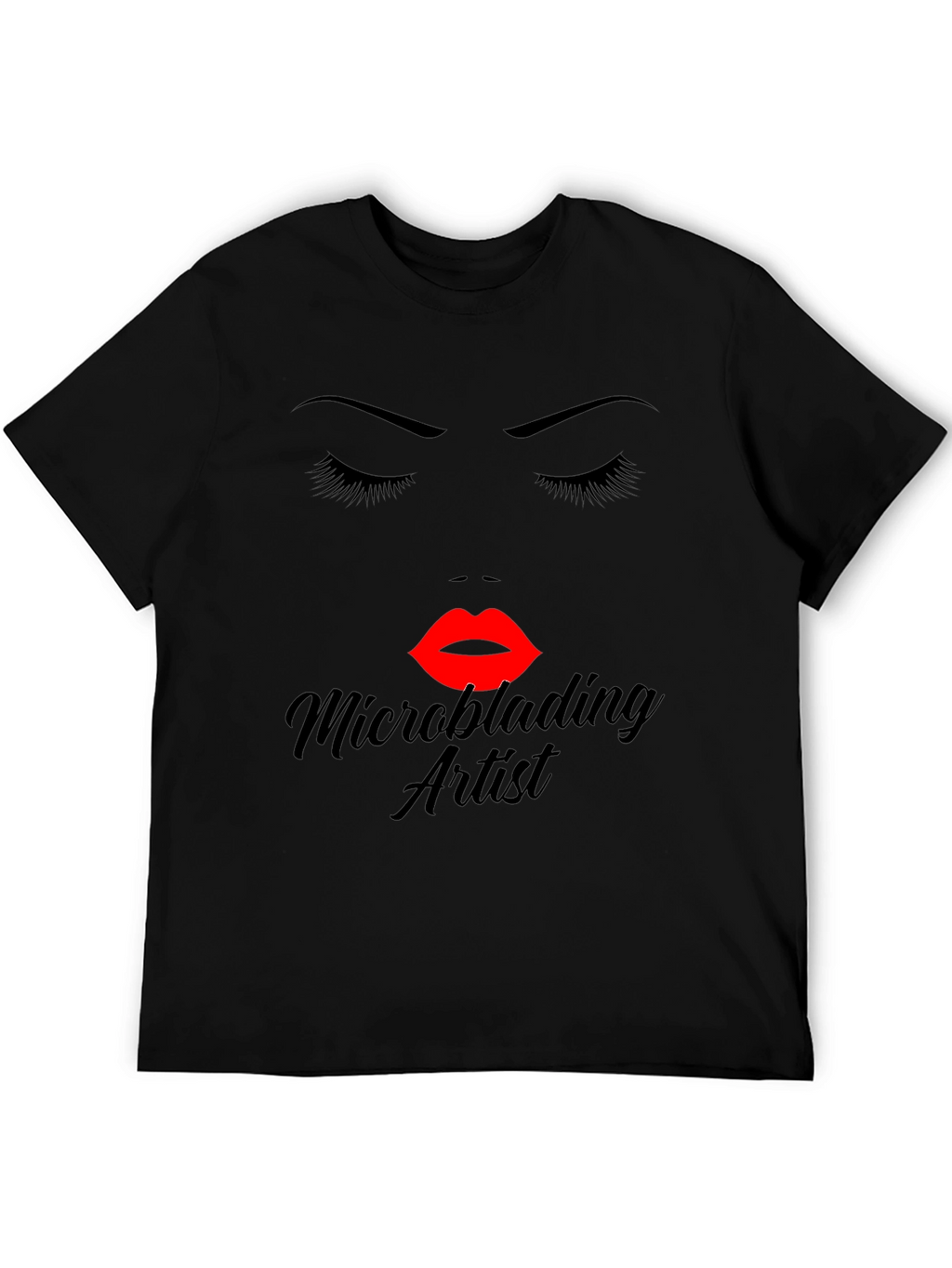 Microblading Artist Graphic Tee - Black Cotton Blend