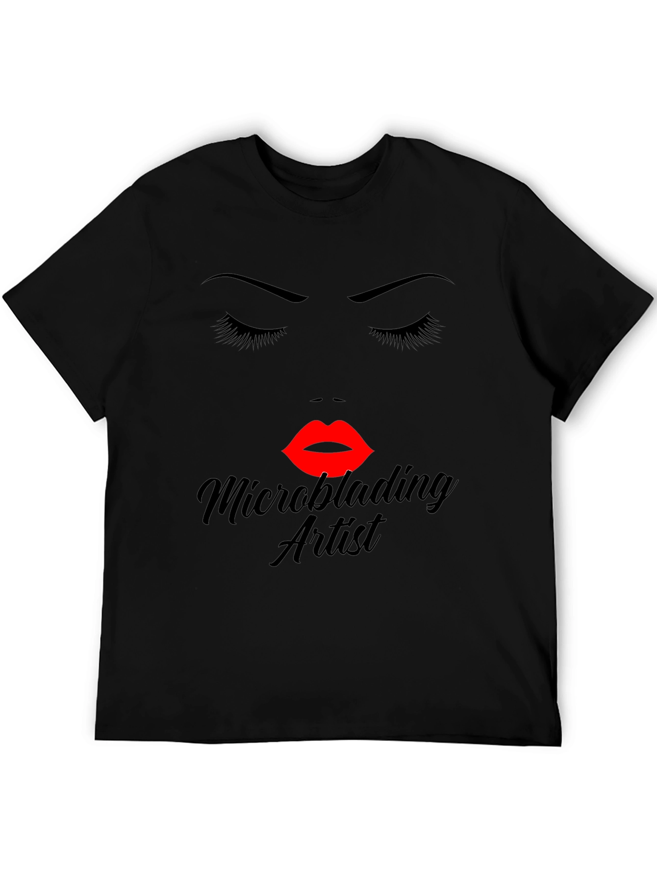 Microblading Artist Graphic Tee - Black Cotton Blend