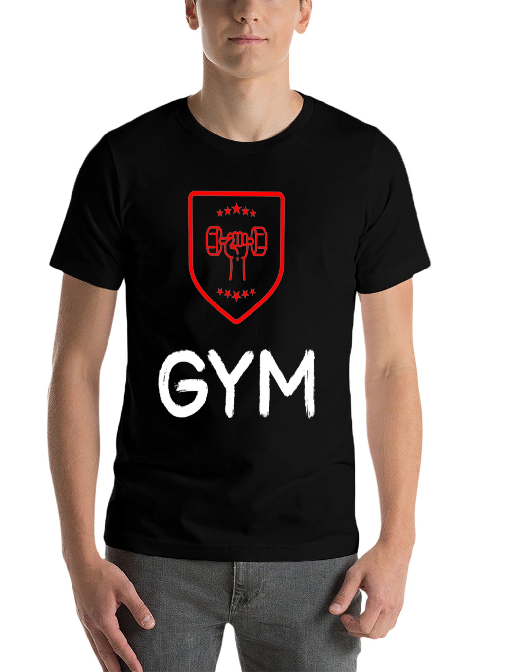 Gym Workout Black T-Shirt - Fitness Motivation