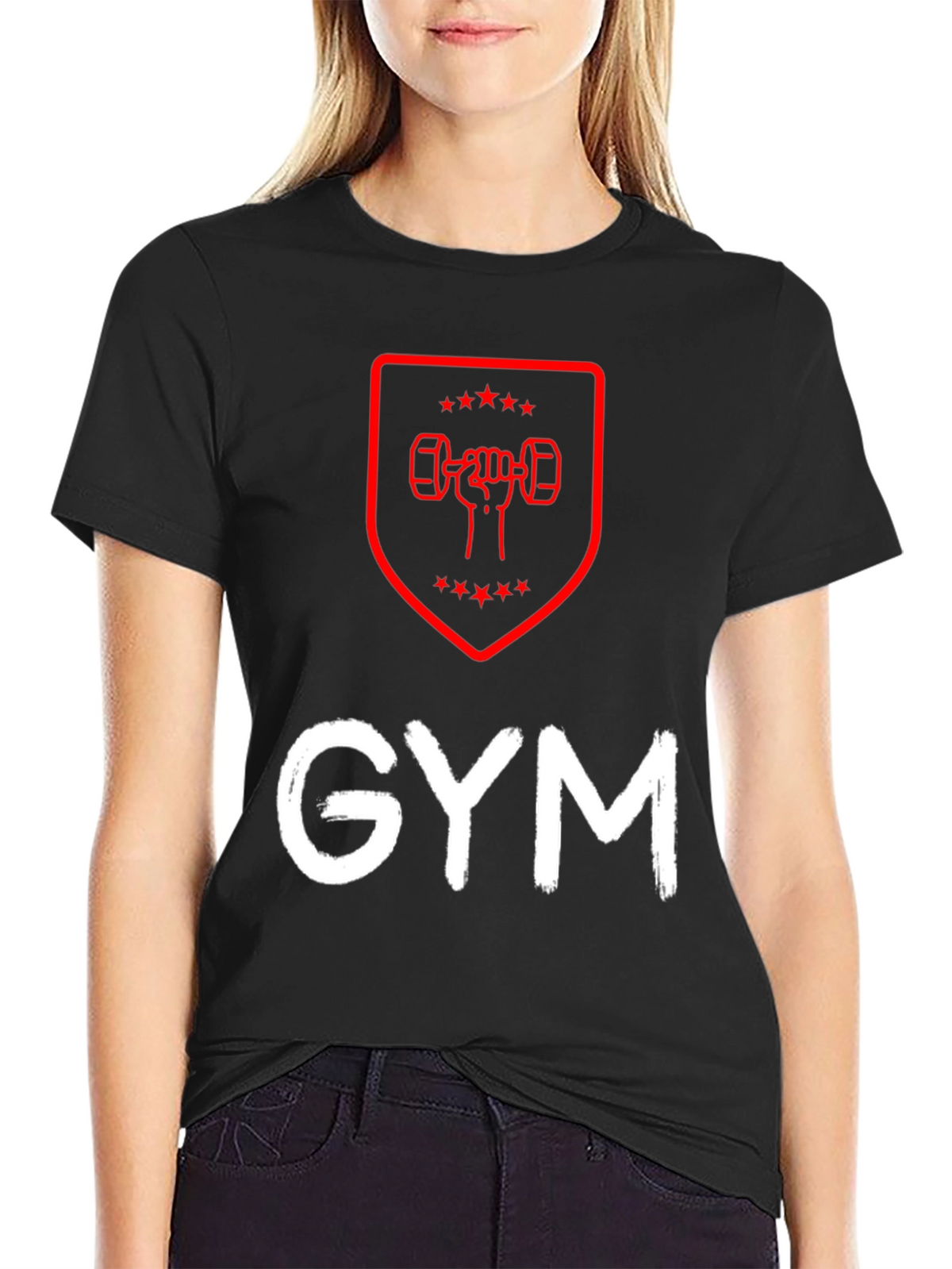 Gym Workout Black T-Shirt - Fitness Motivation