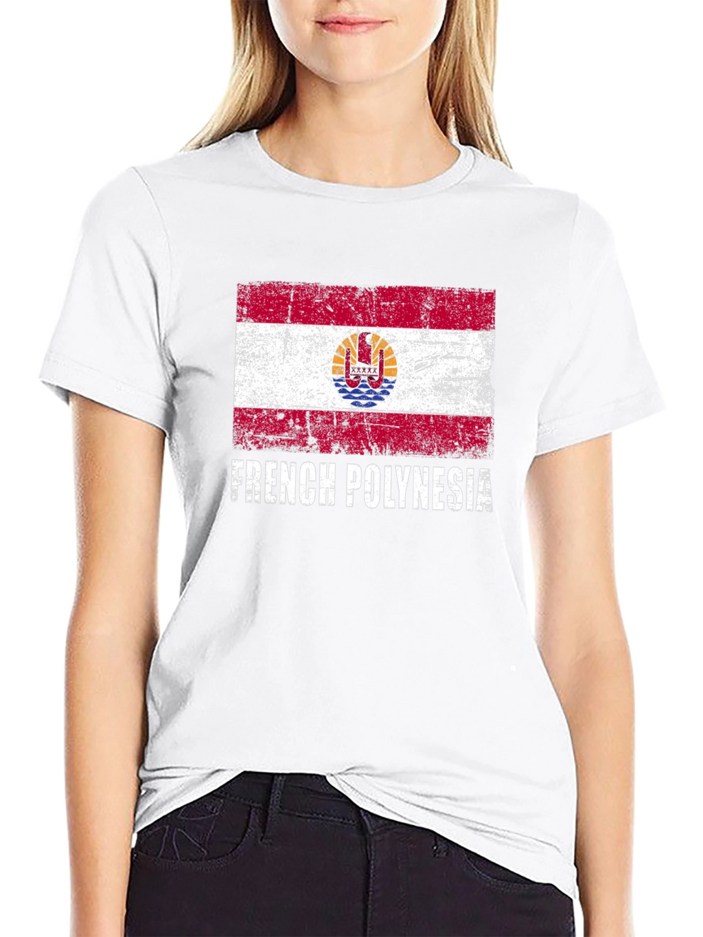 French Polynesia Flag Graphic Tee