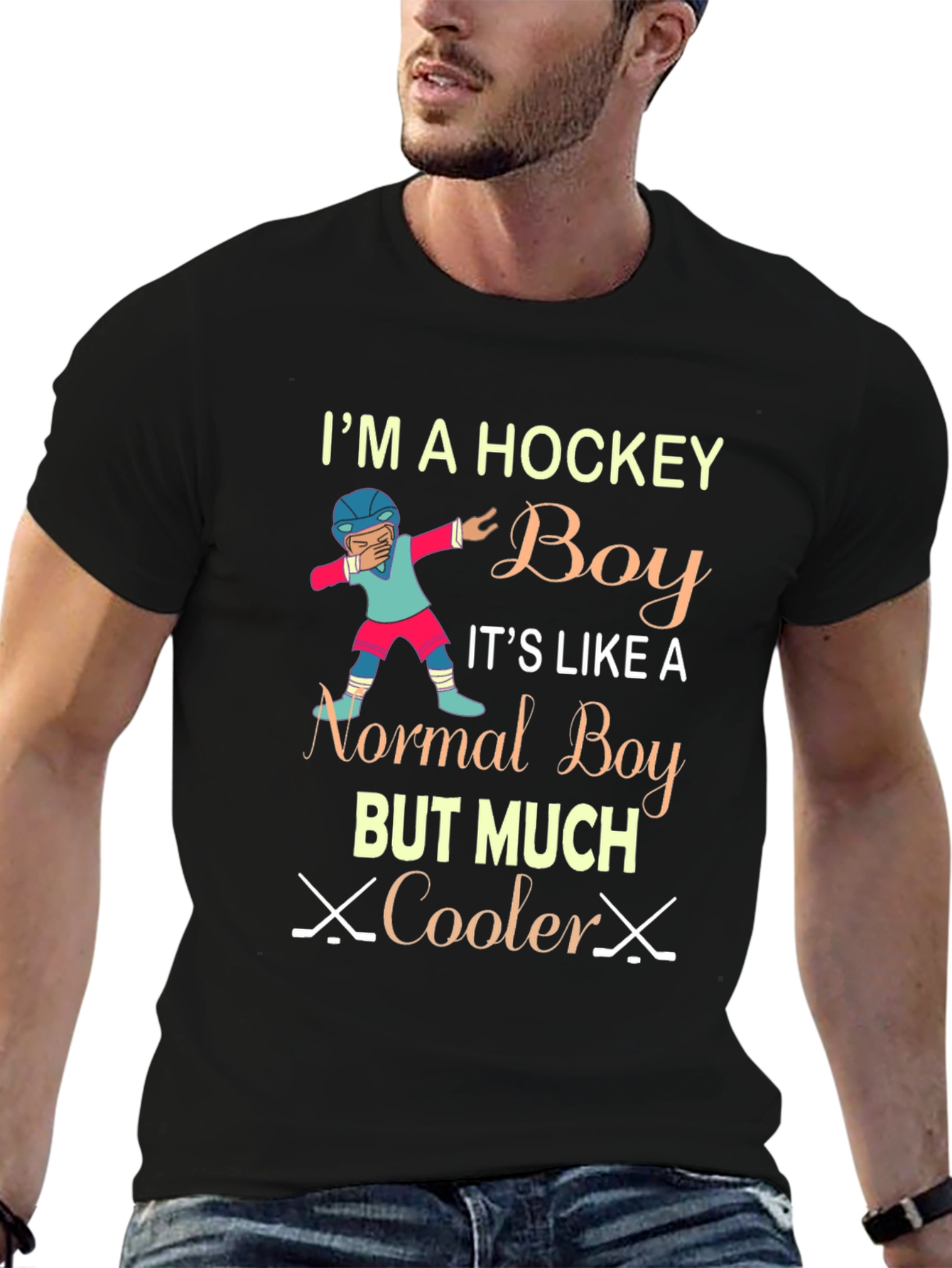 Hockey Boy T-Shirt - Cool Sports Tee for Hockey Lovers