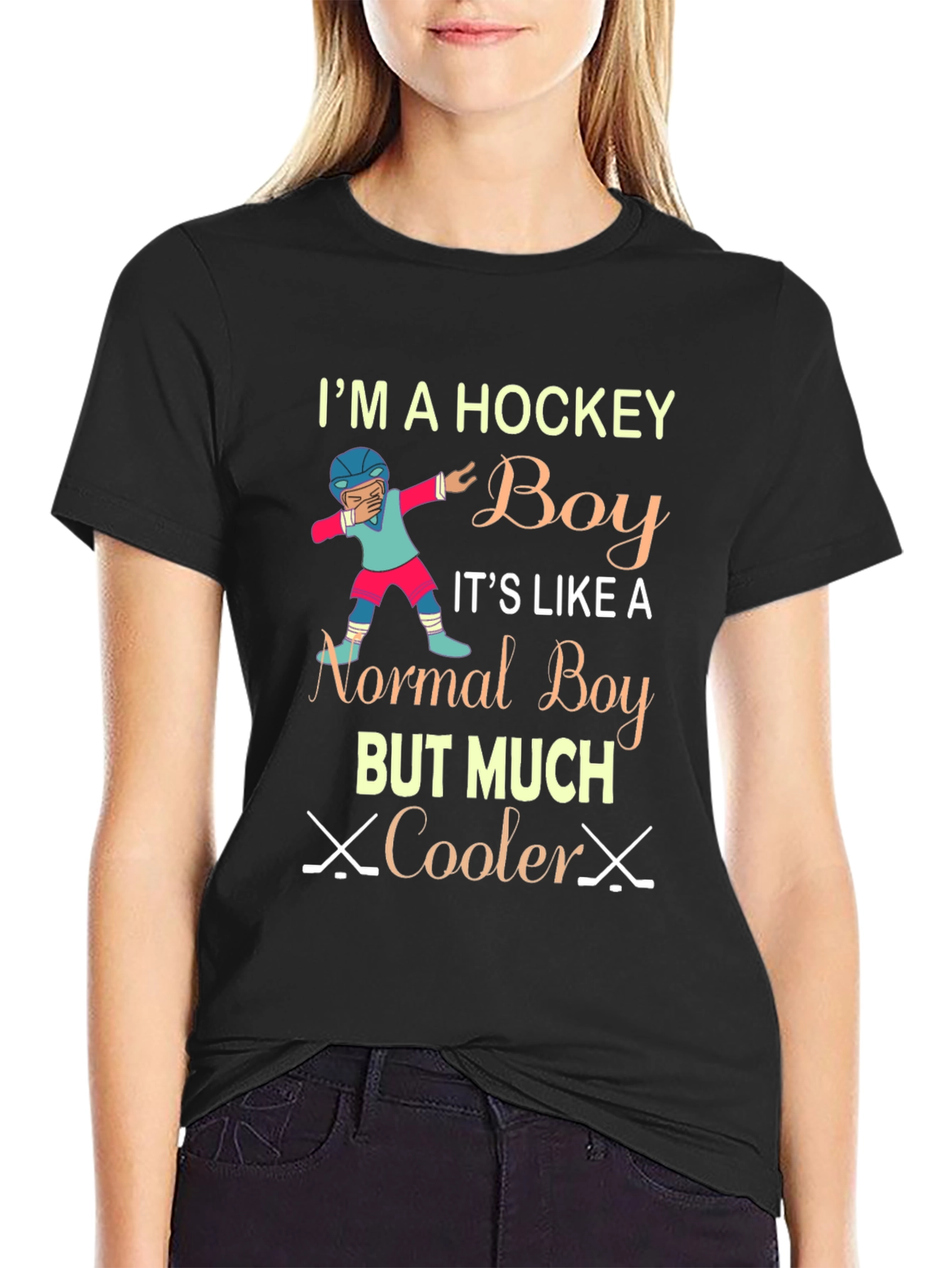 Hockey Boy T-Shirt - Cool Sports Tee for Hockey Lovers