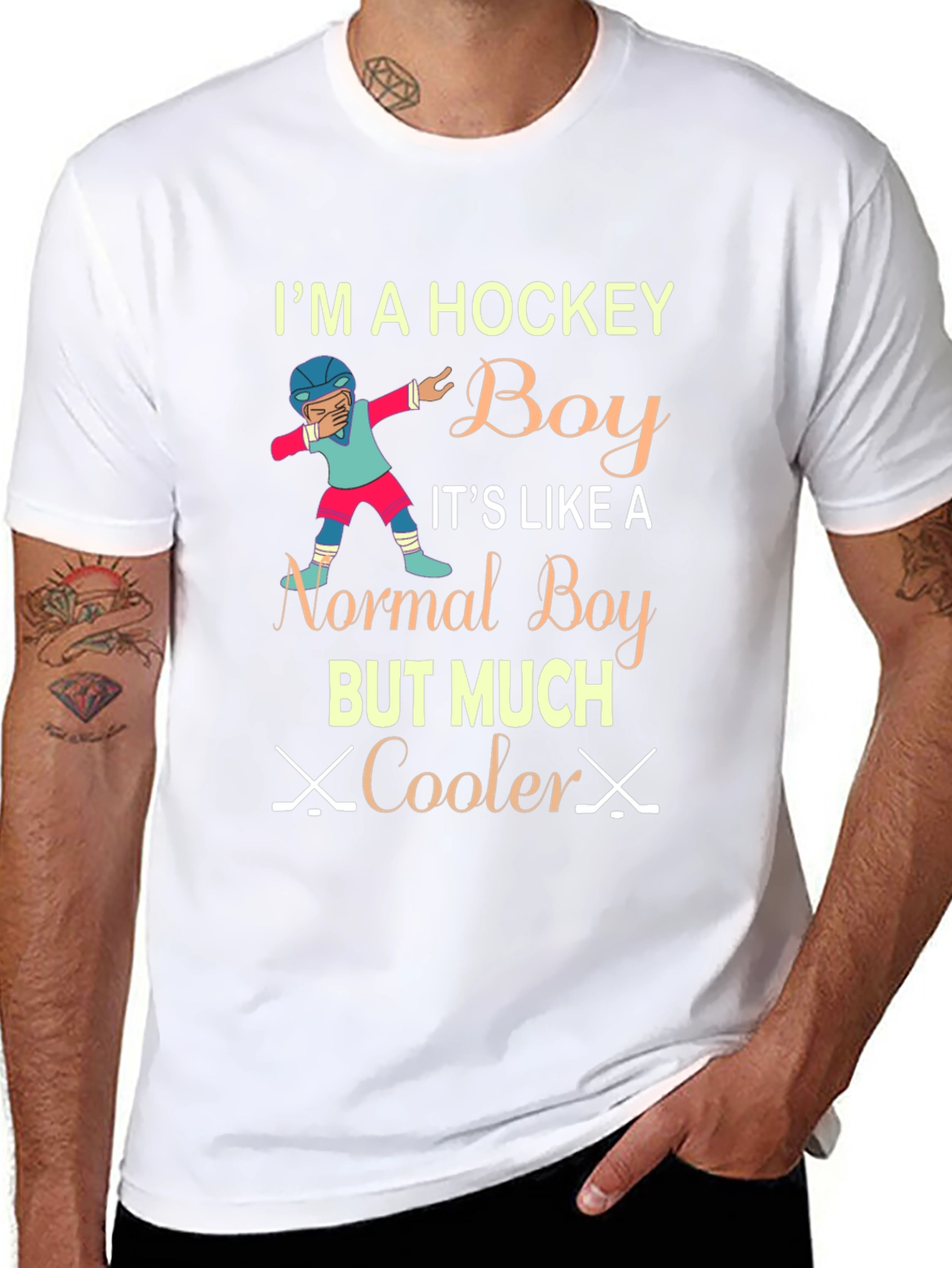 Hockey Boy T-Shirt - Cool Sports Tee for Hockey Lovers