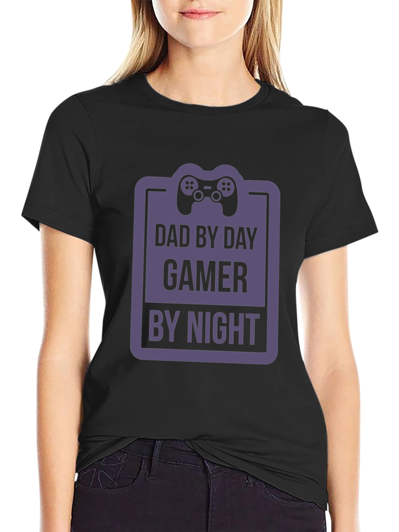 Dad By Day Gamer By Night Graphic T-Shirt