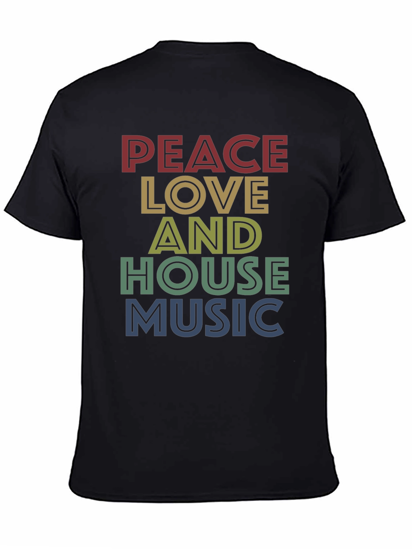Peace Love House Music Graphic Tee