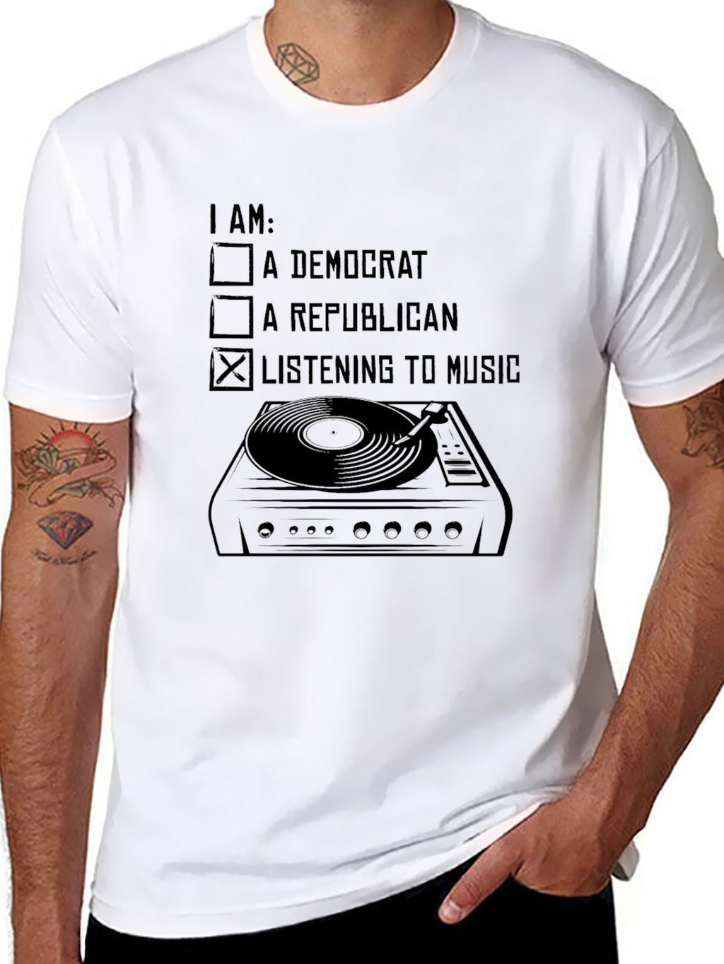 Music Lover T-Shirt - Political Humor Novelty Tee