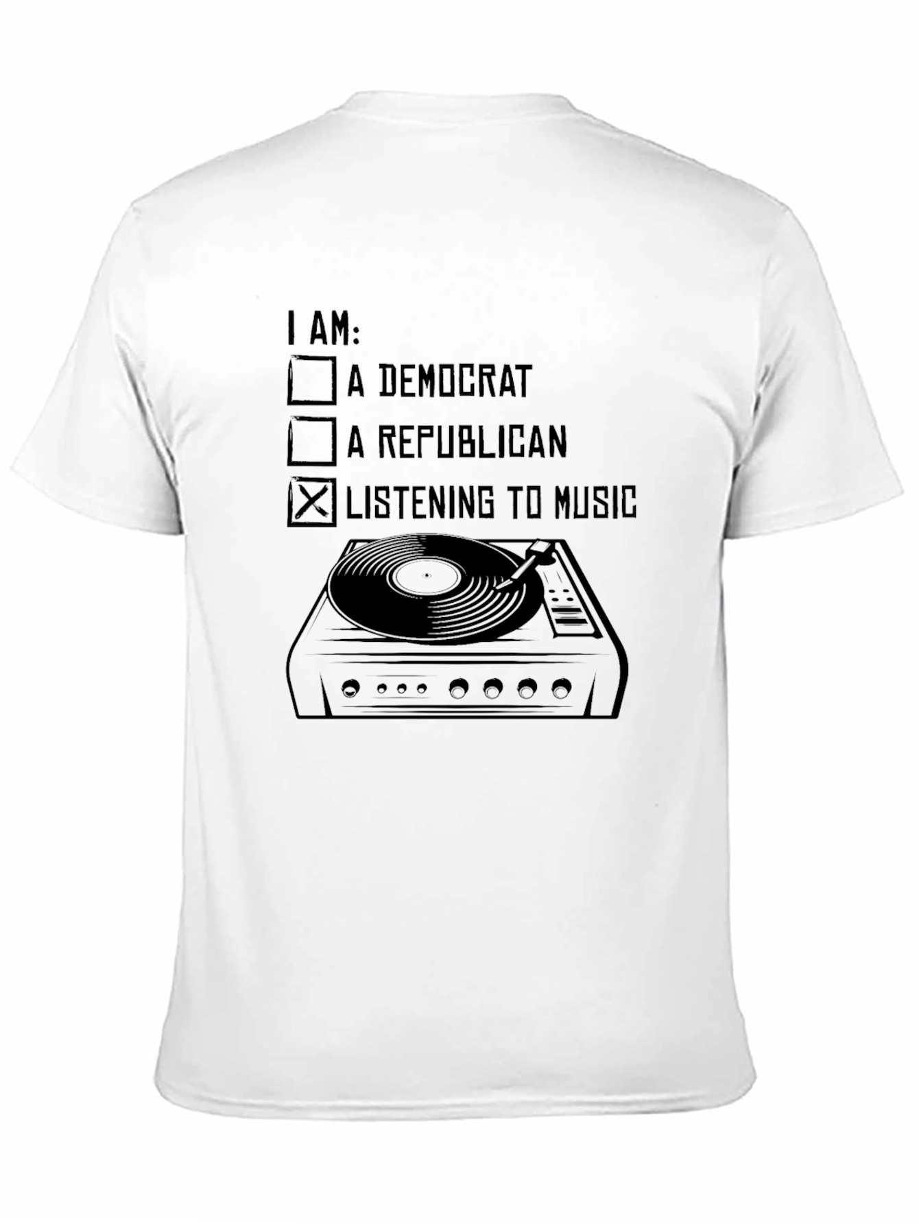 Music Lover T-Shirt - Political Humor Novelty Tee