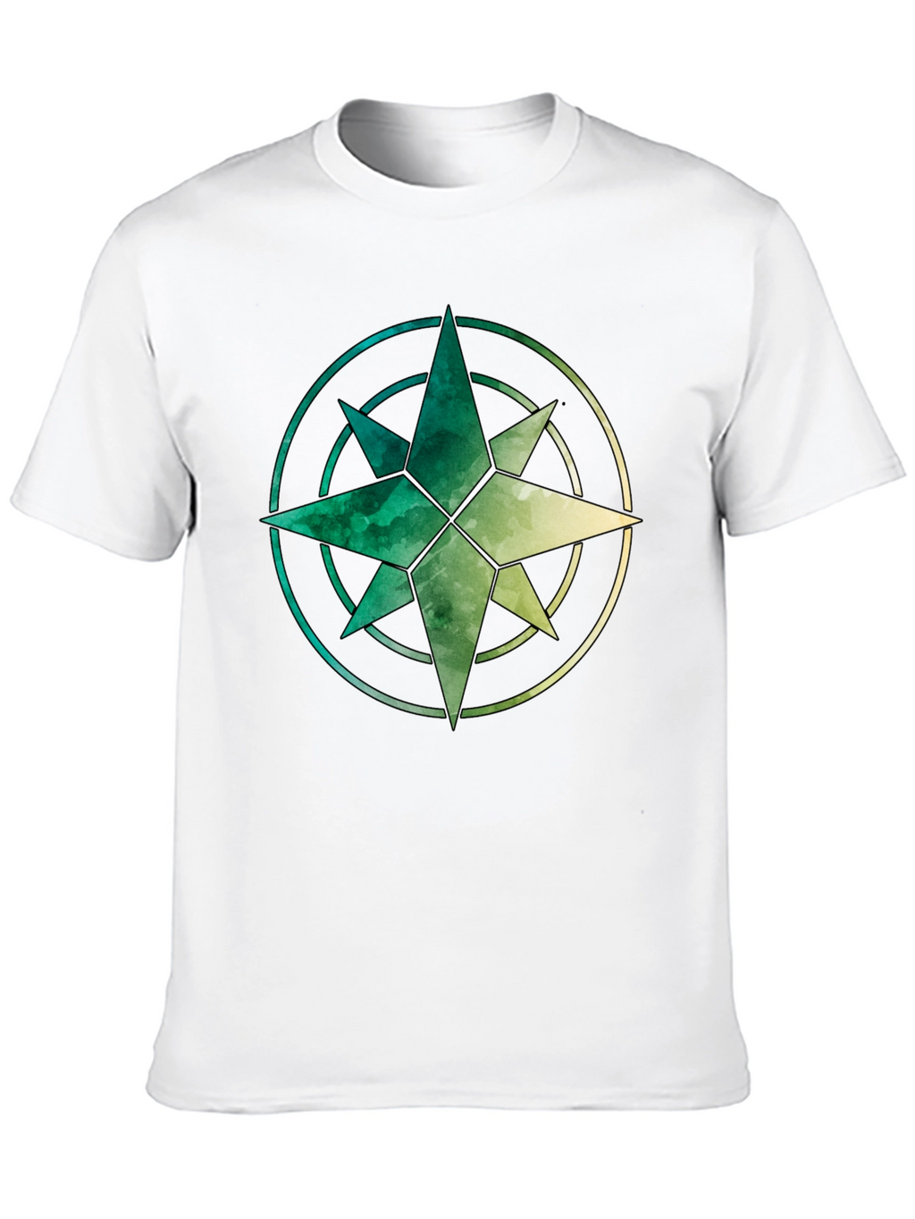 Watercolor Compass Graphic Tee
