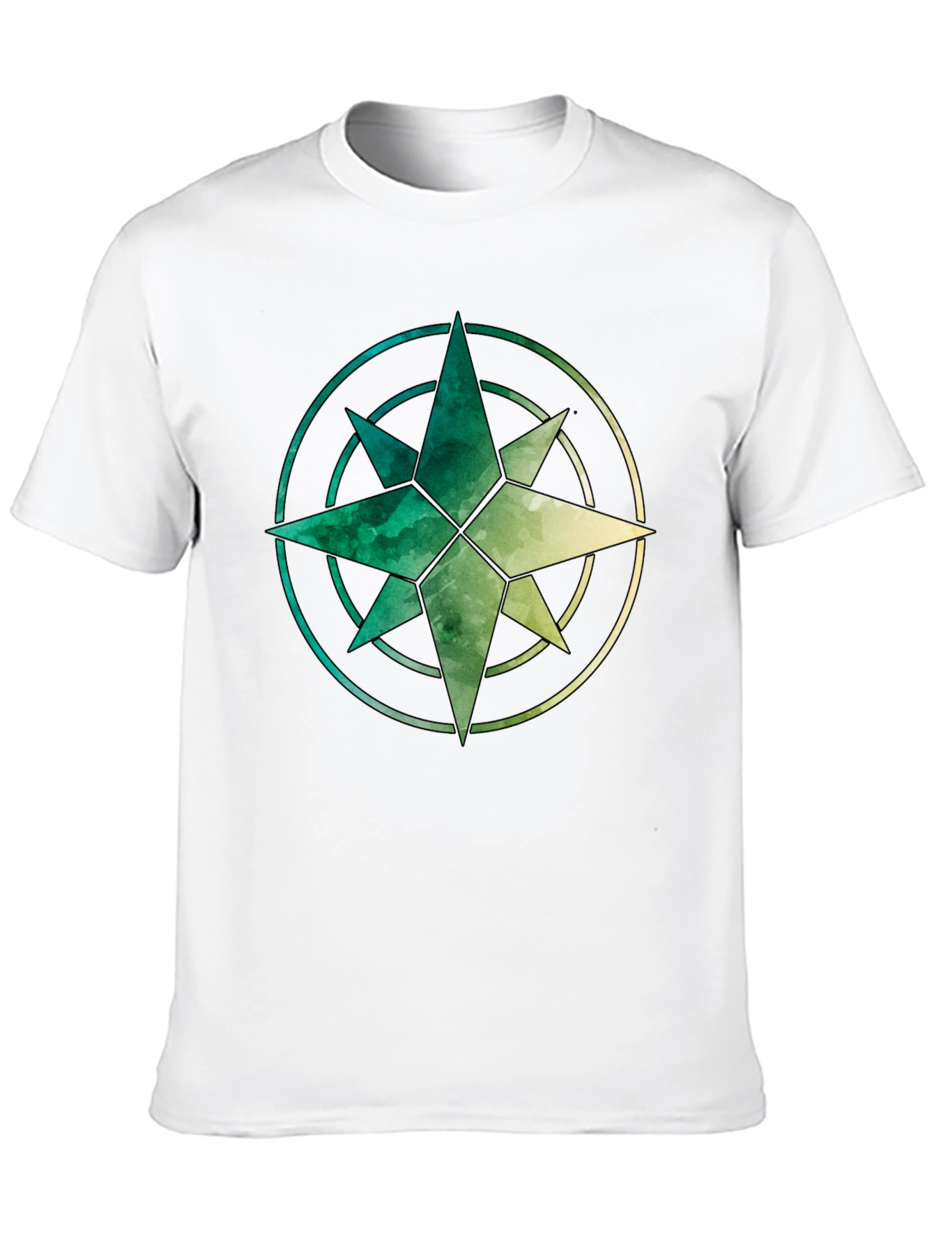 Watercolor Compass Graphic Tee