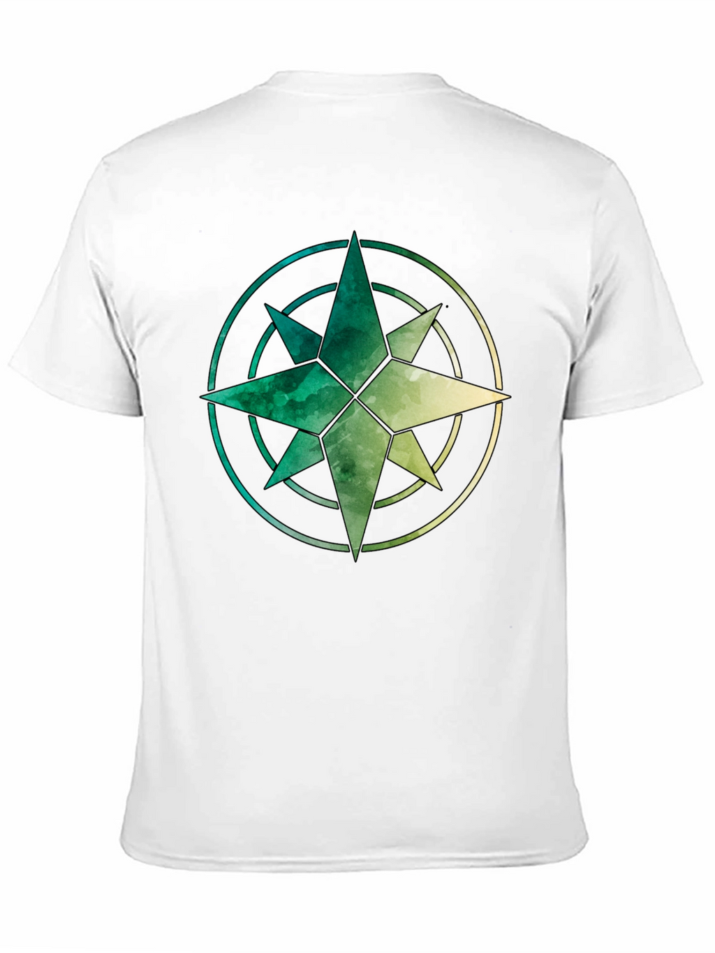 Watercolor Compass Graphic Tee