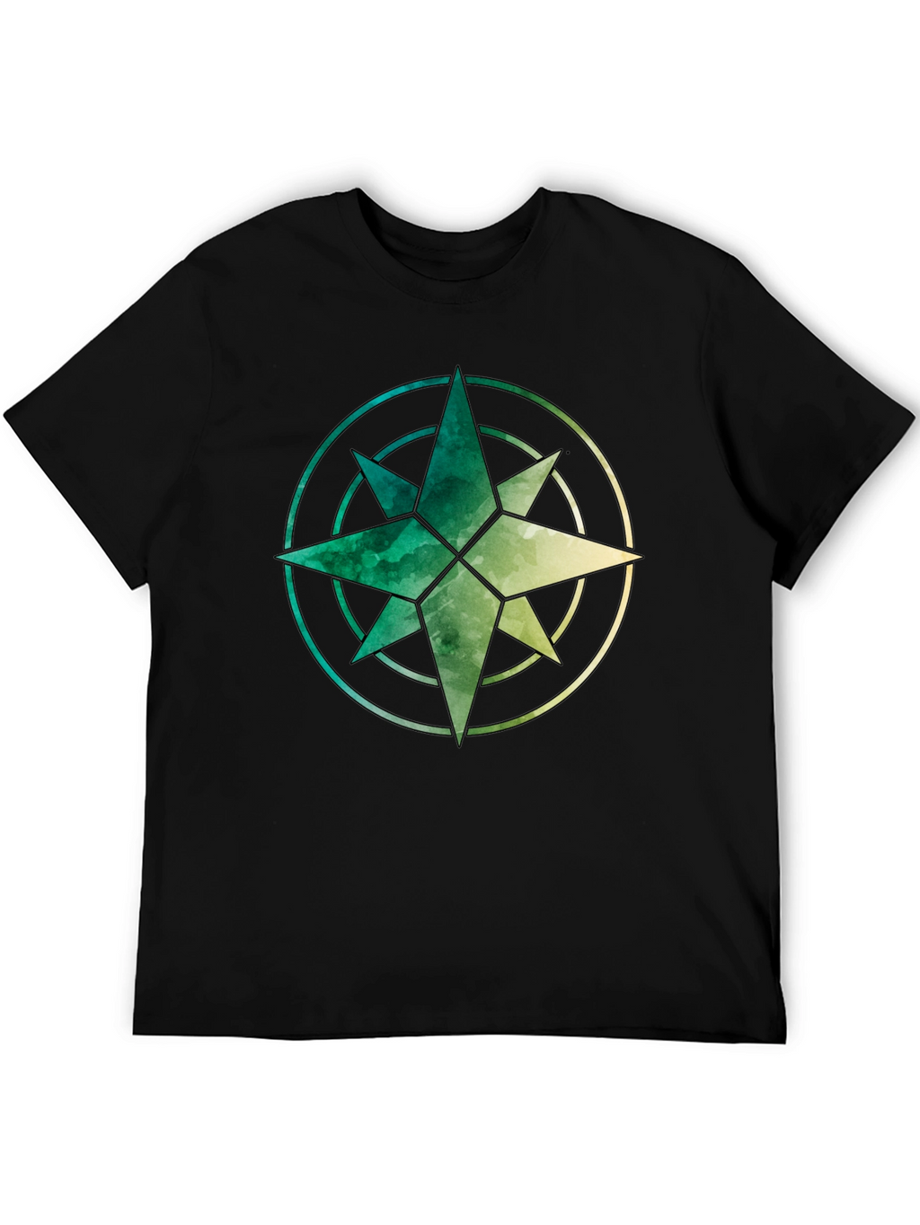 Watercolor Compass Graphic Tee