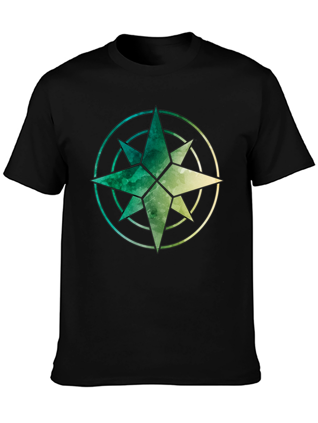 Watercolor Compass Graphic Tee