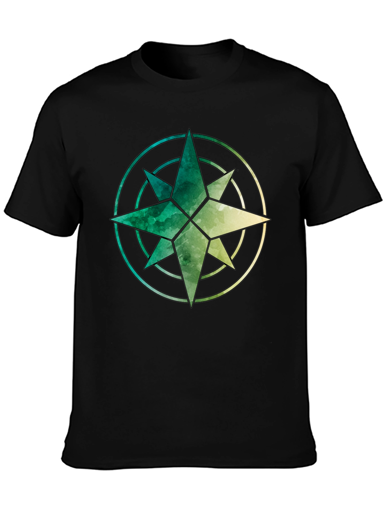 Watercolor Compass Graphic Tee