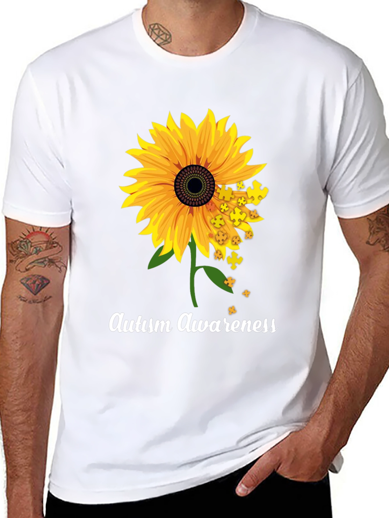 Autism Awareness Sunflower T-Shirt