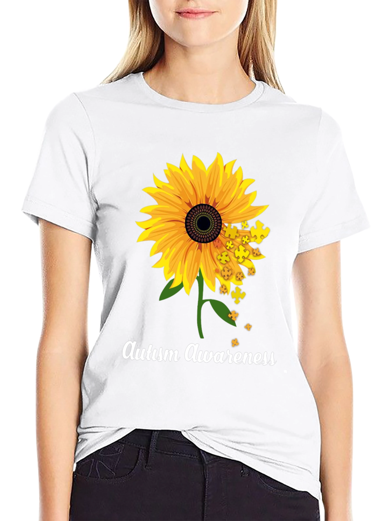 Autism Awareness Sunflower T-Shirt