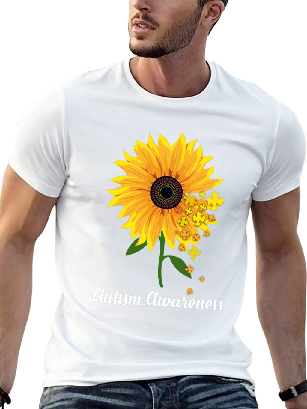 Autism Awareness Sunflower T-Shirt