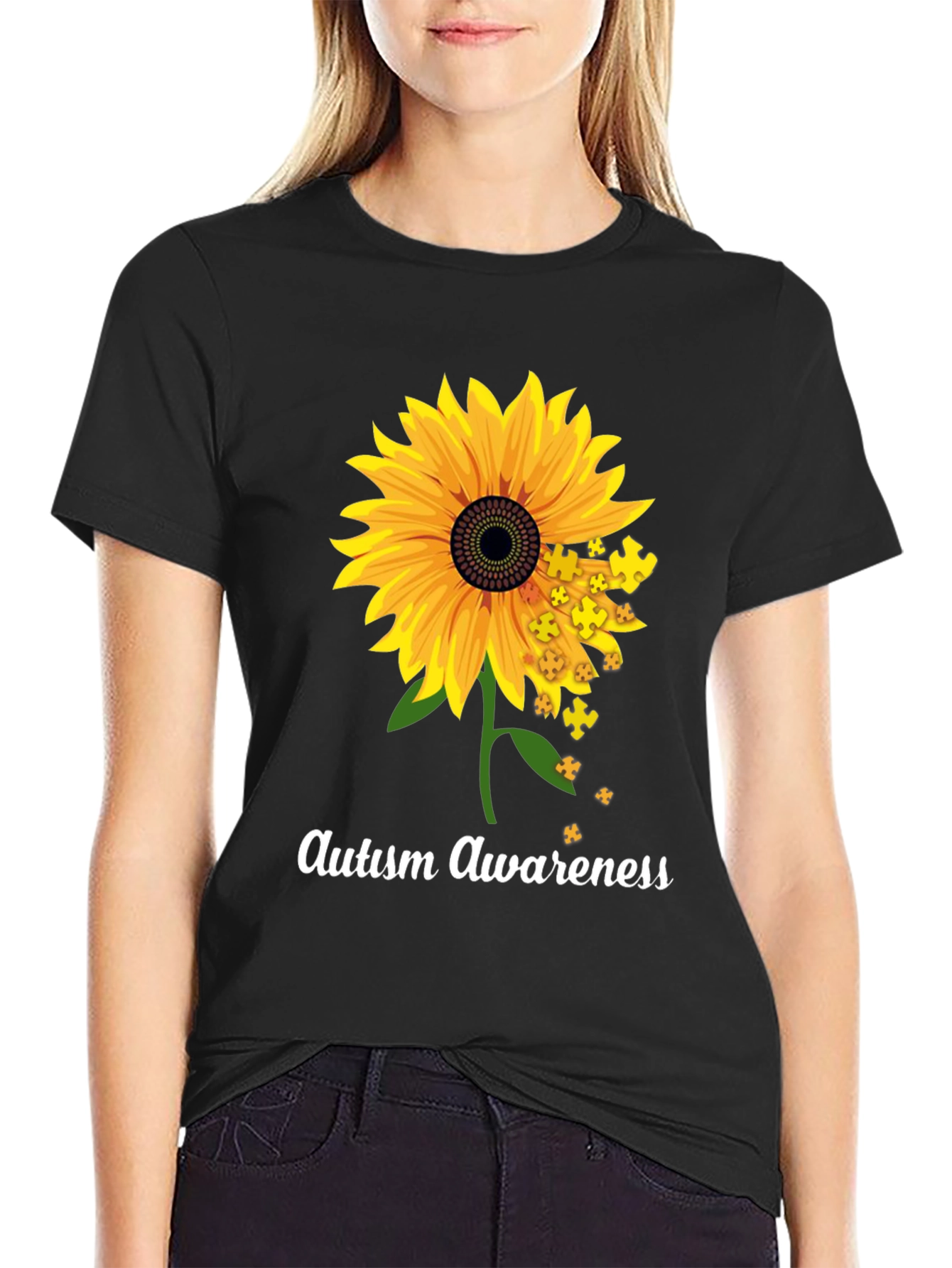 Autism Awareness Sunflower T-Shirt