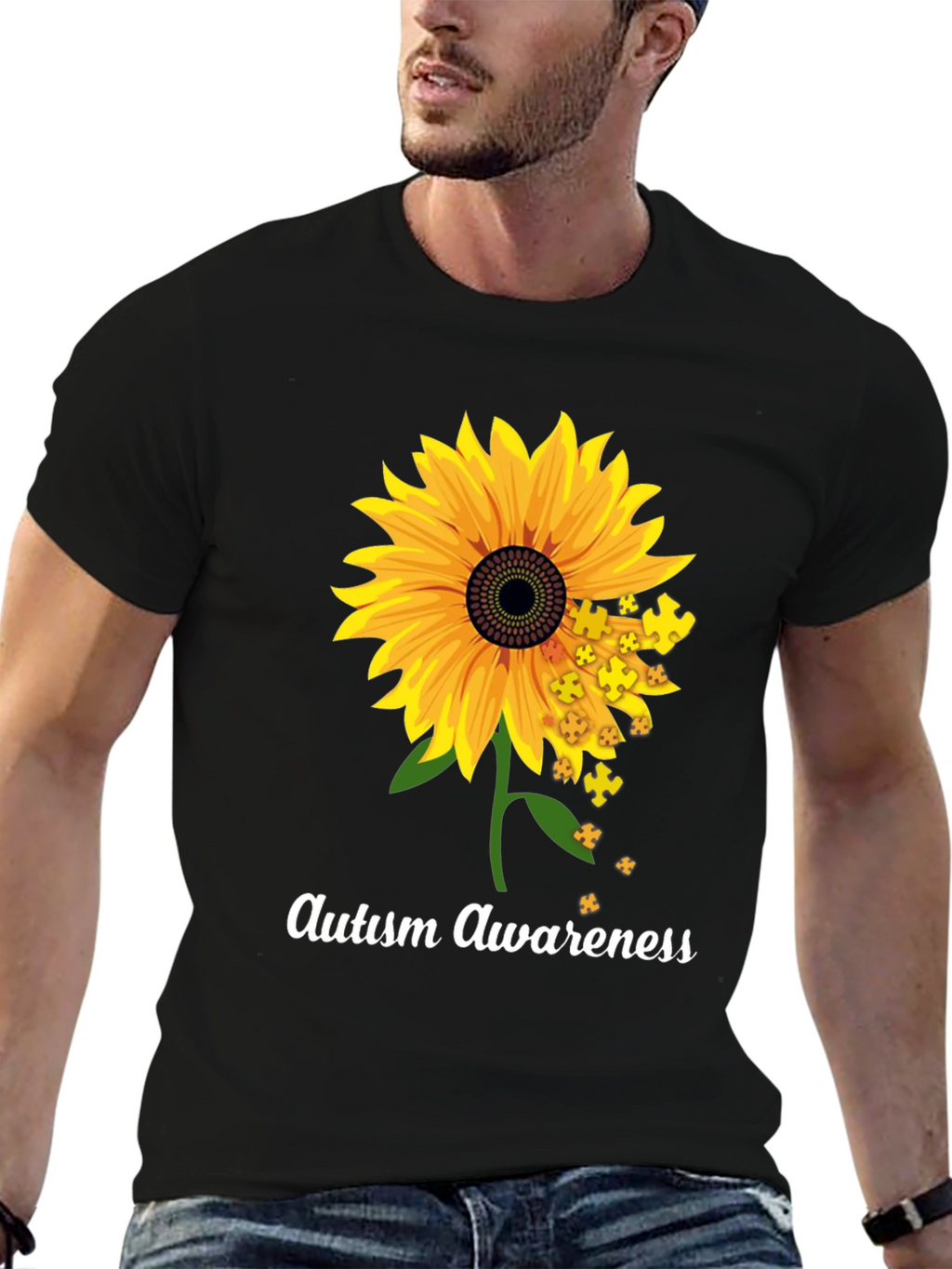 Autism Awareness Sunflower T-Shirt