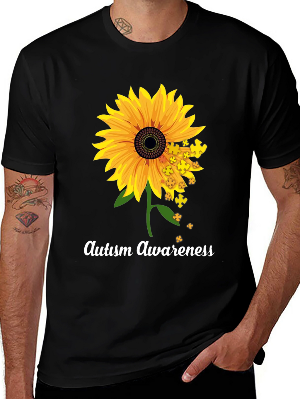 Autism Awareness Sunflower T-Shirt