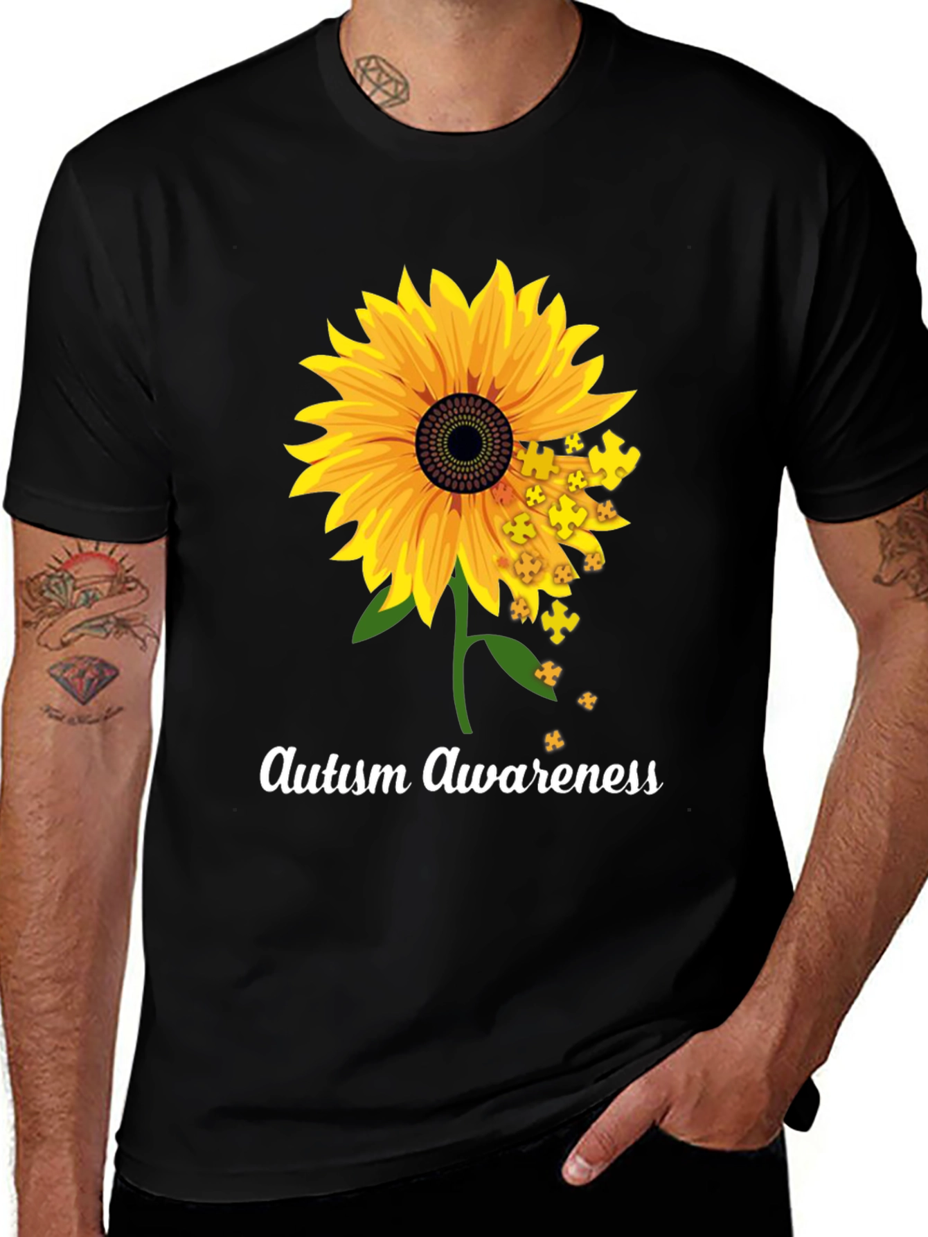 Autism Awareness Sunflower T-Shirt