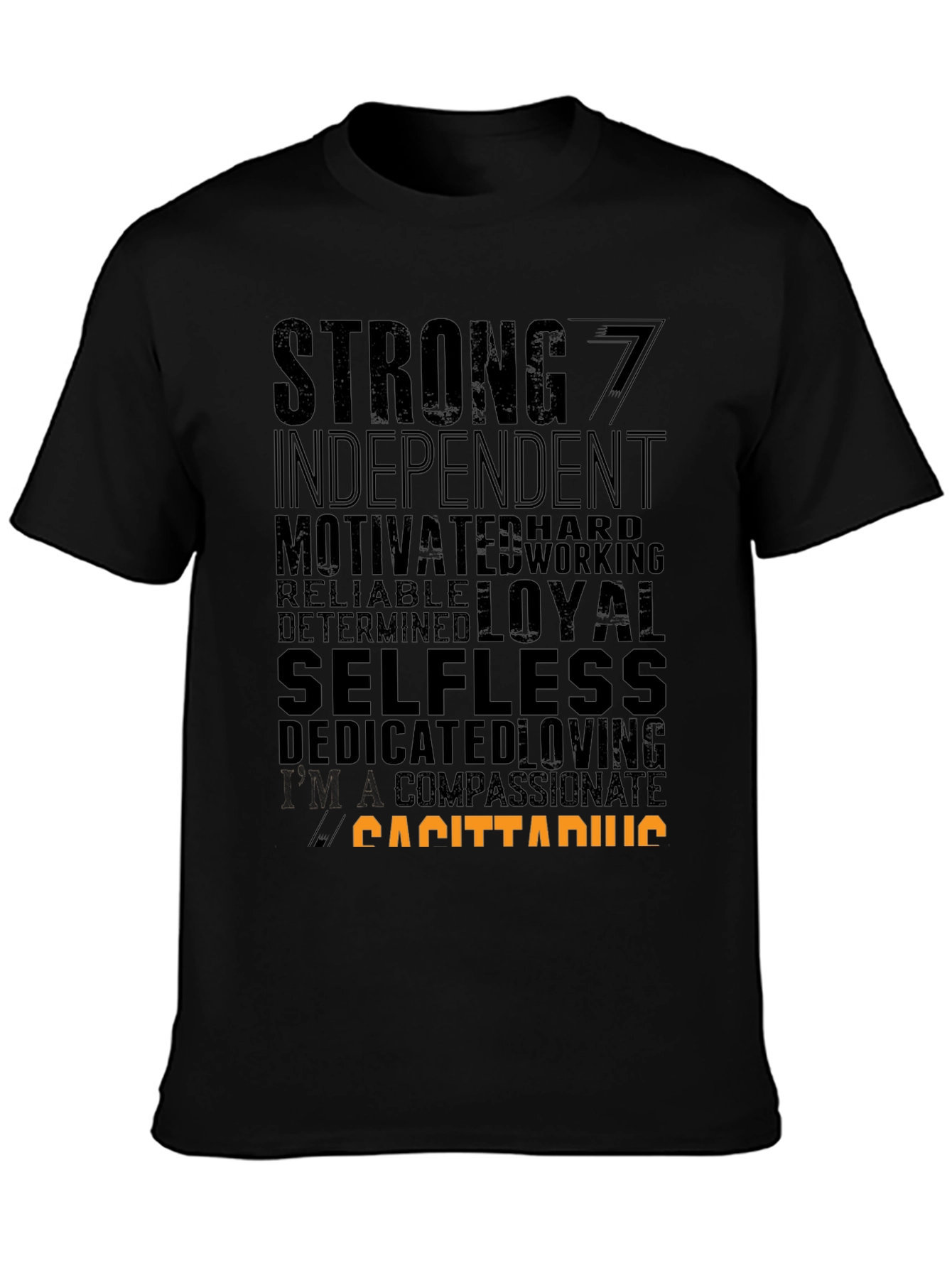 Sagittarius Zodiac Sign T-Shirt - Strong Loyal Selfless