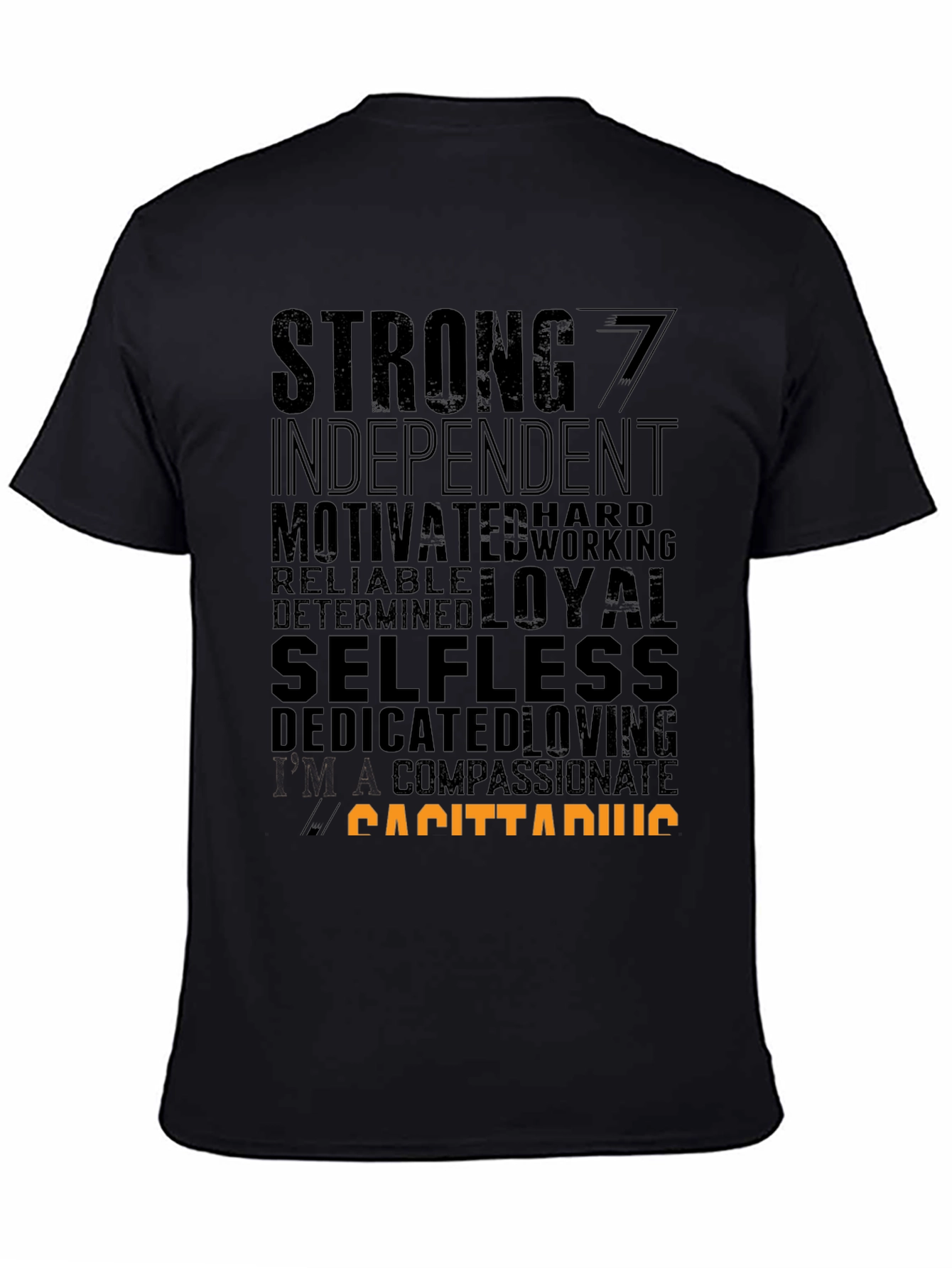 Sagittarius Zodiac Sign T-Shirt - Strong Loyal Selfless