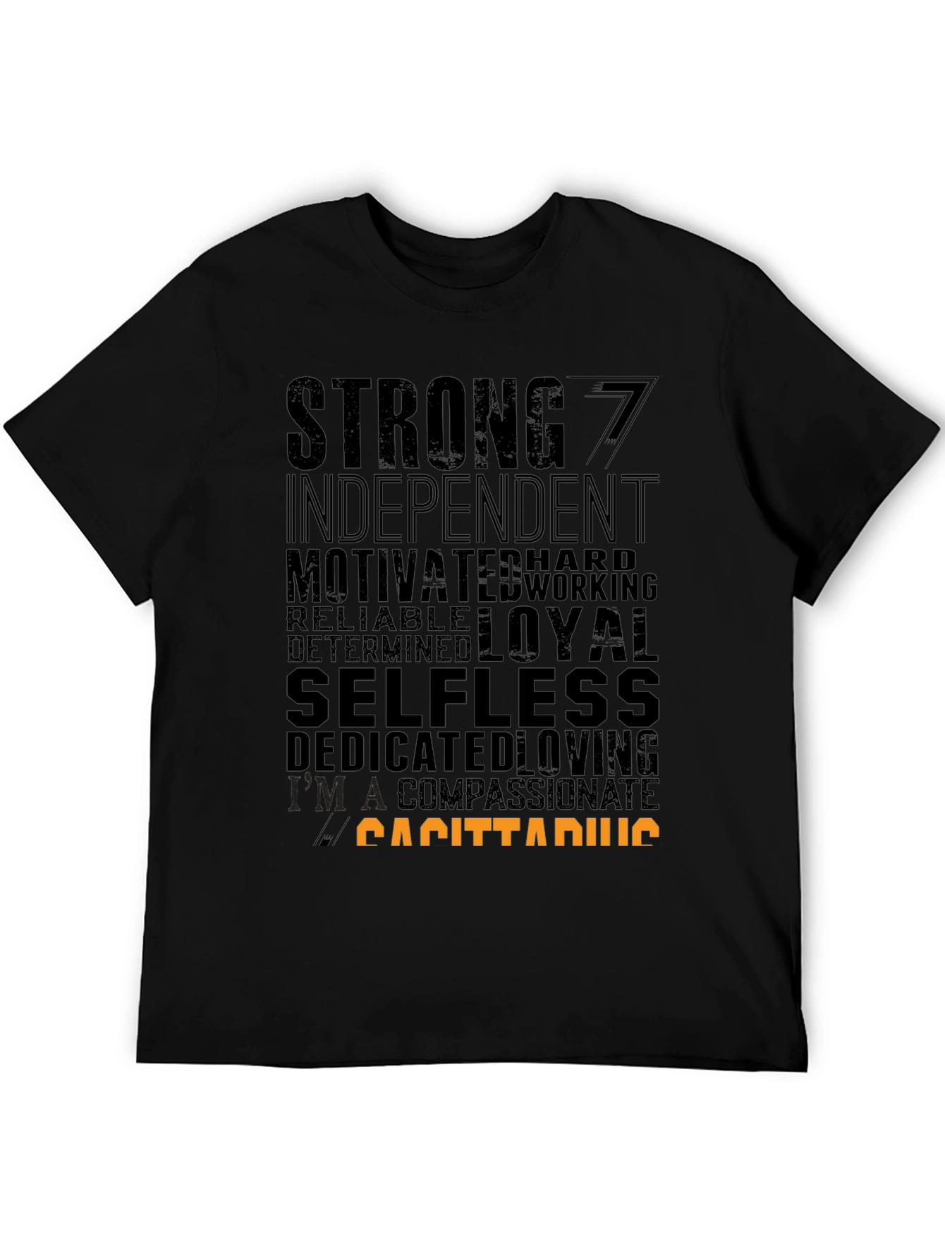 Sagittarius Zodiac Sign T-Shirt - Strong Loyal Selfless