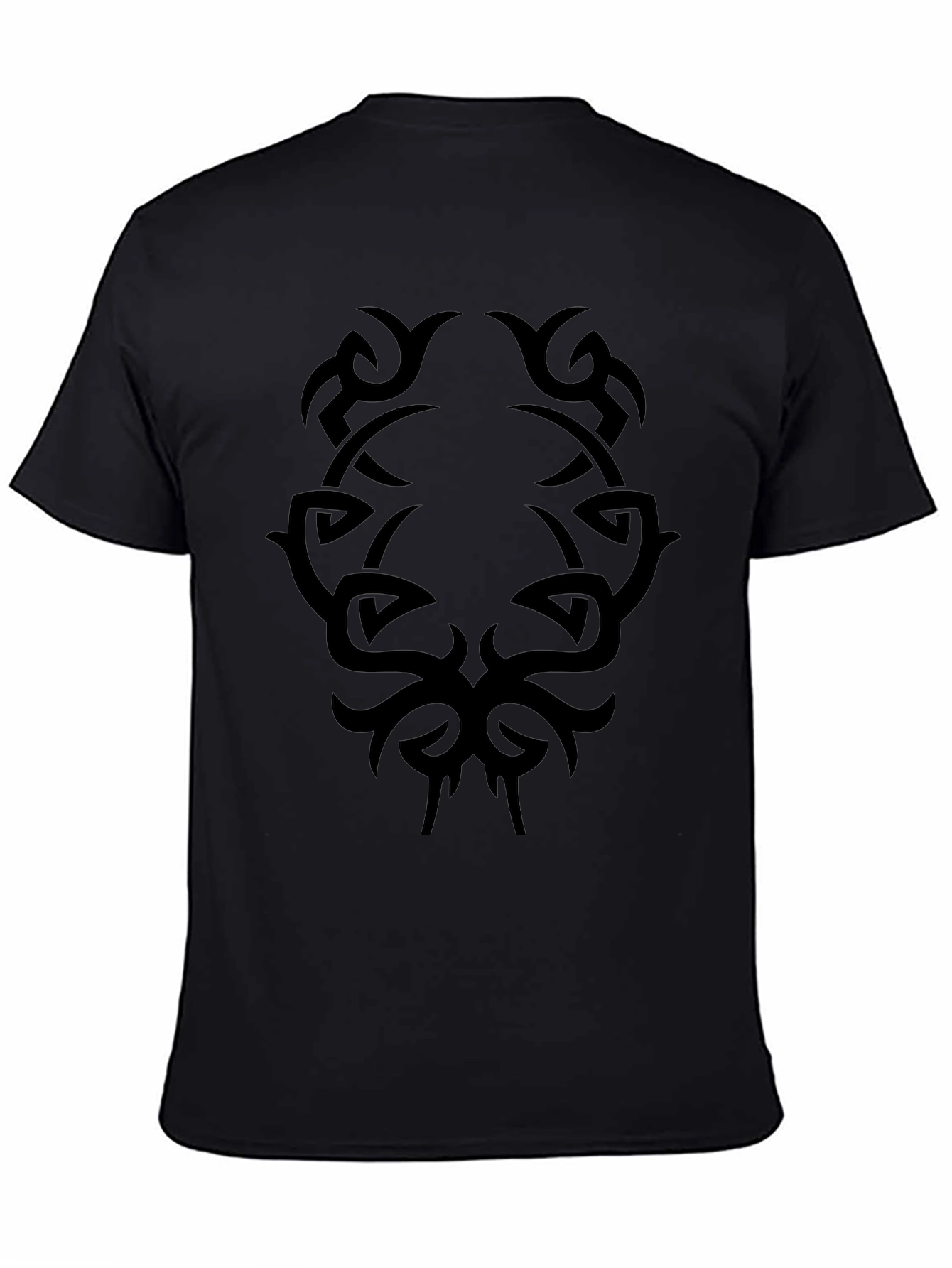 Mens Black Tribal Tattoo Graphic Tee