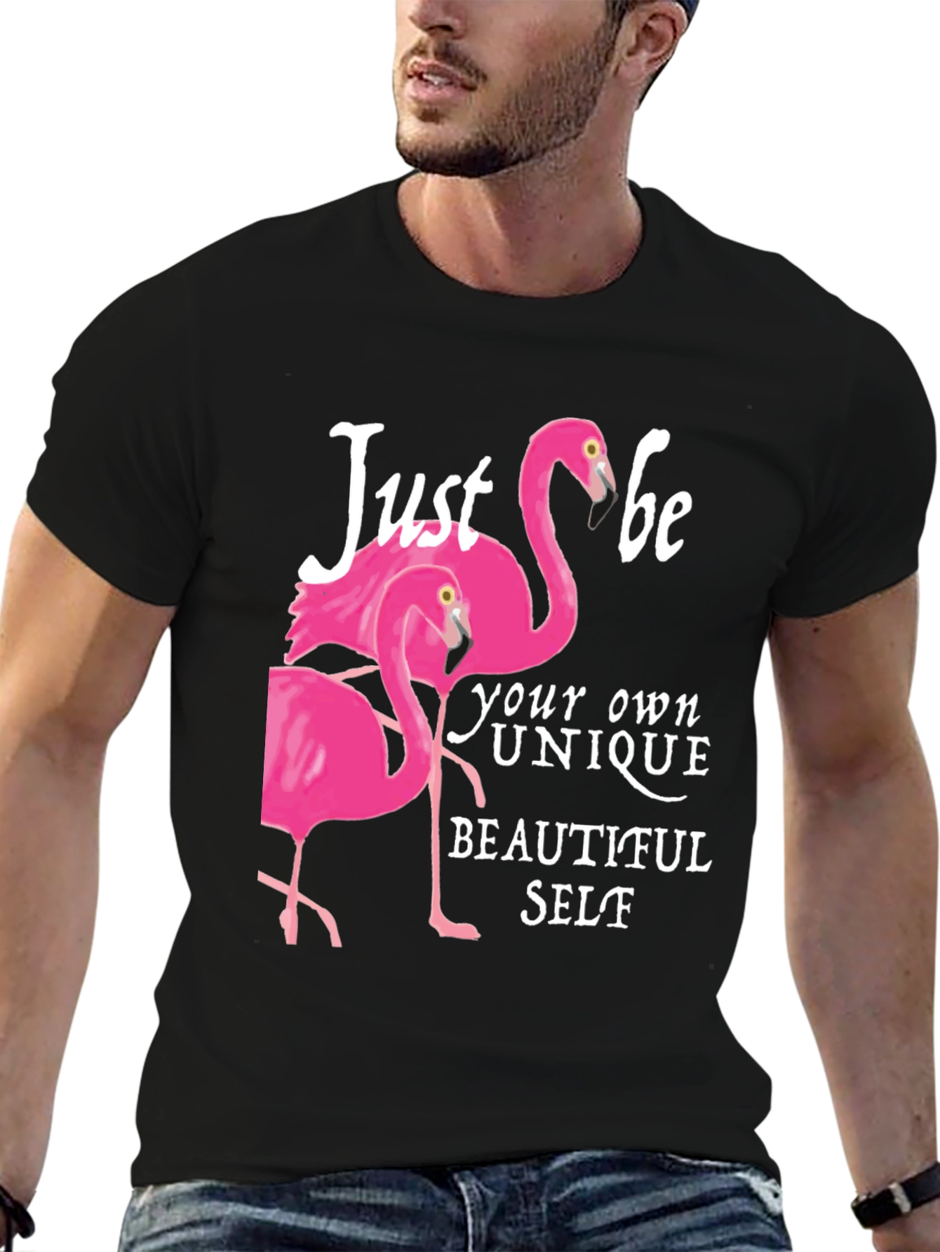 Be Your Own Beautiful Self Flamingo T-Shirt