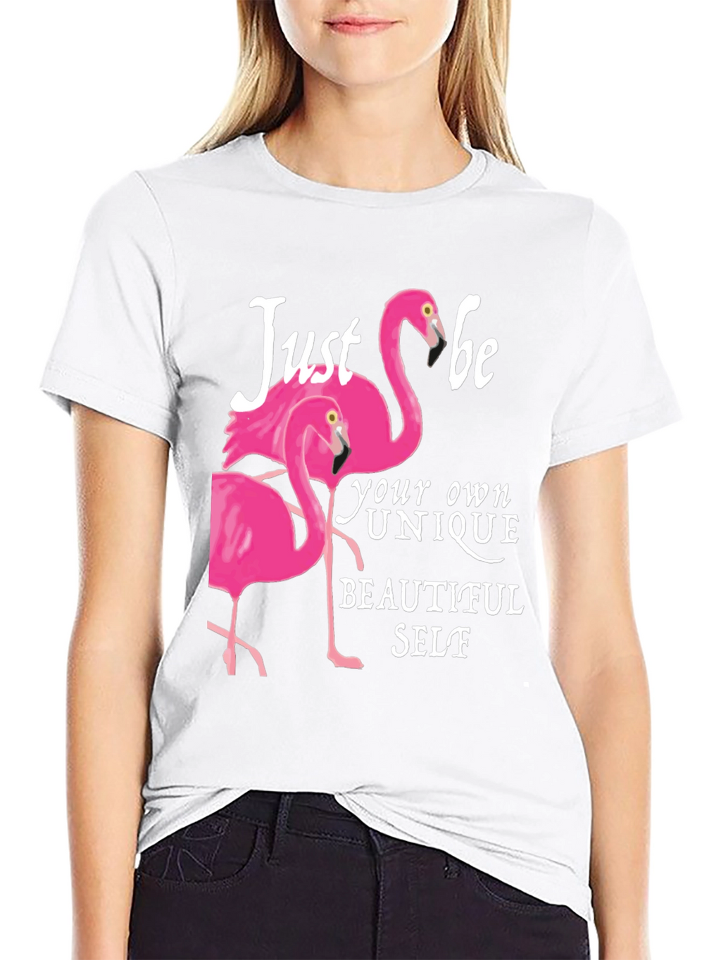 Be Your Own Beautiful Self Flamingo T-Shirt
