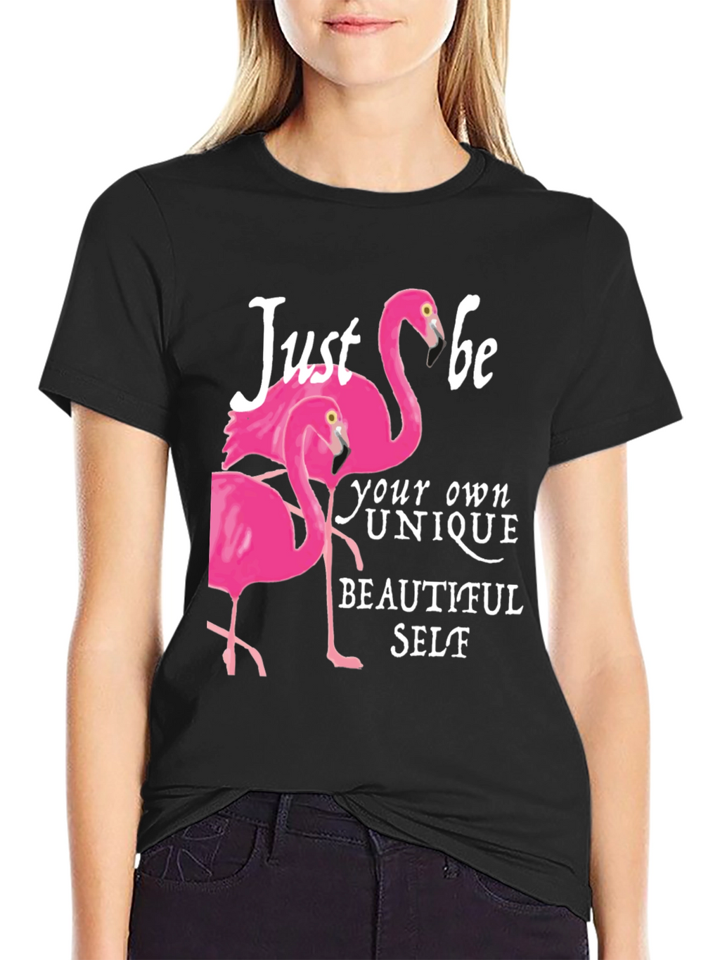Be Your Own Beautiful Self Flamingo T-Shirt