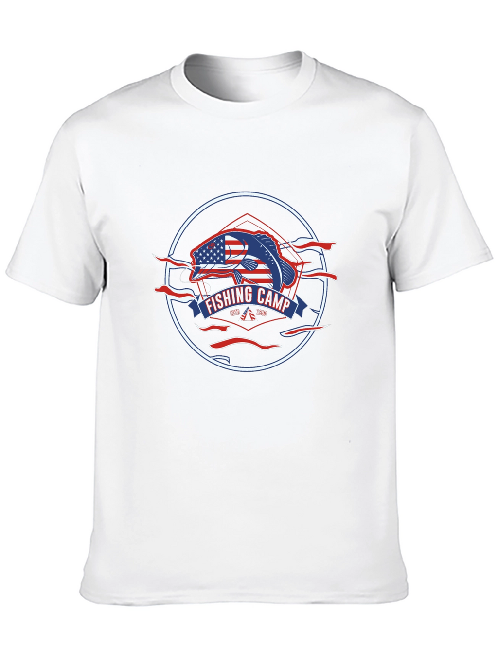 Fishing Camp Patriotic T-Shirt