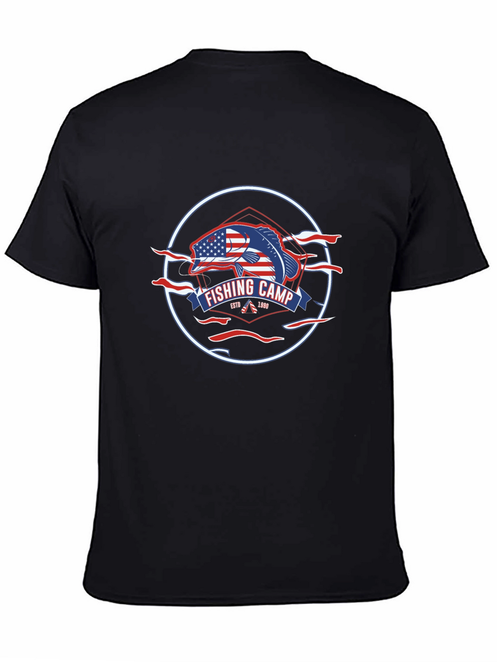 Fishing Camp Patriotic T-Shirt