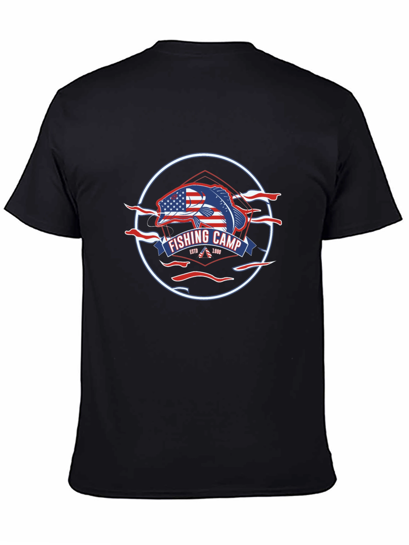 Fishing Camp Patriotic T-Shirt