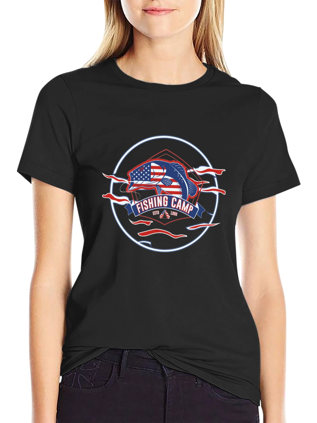 Fishing Camp Patriotic T-Shirt