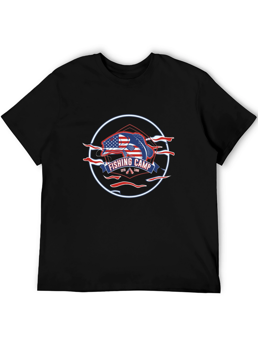 Fishing Camp Patriotic T-Shirt