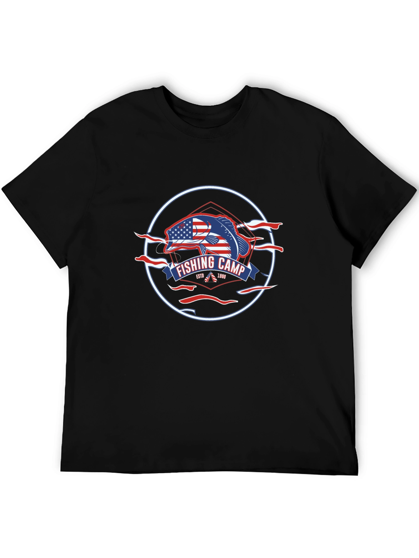 Fishing Camp Patriotic T-Shirt