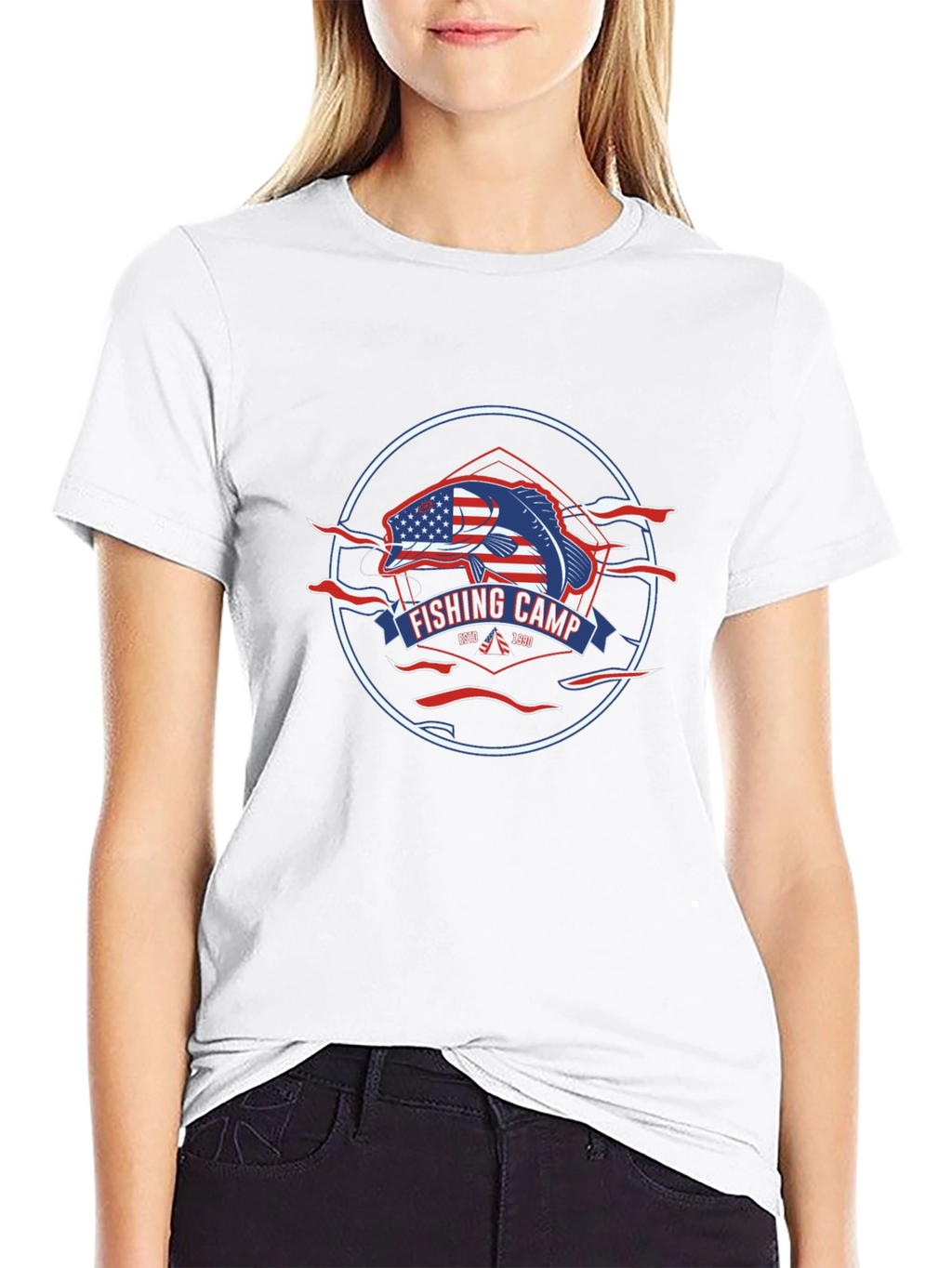 Fishing Camp Patriotic T-Shirt