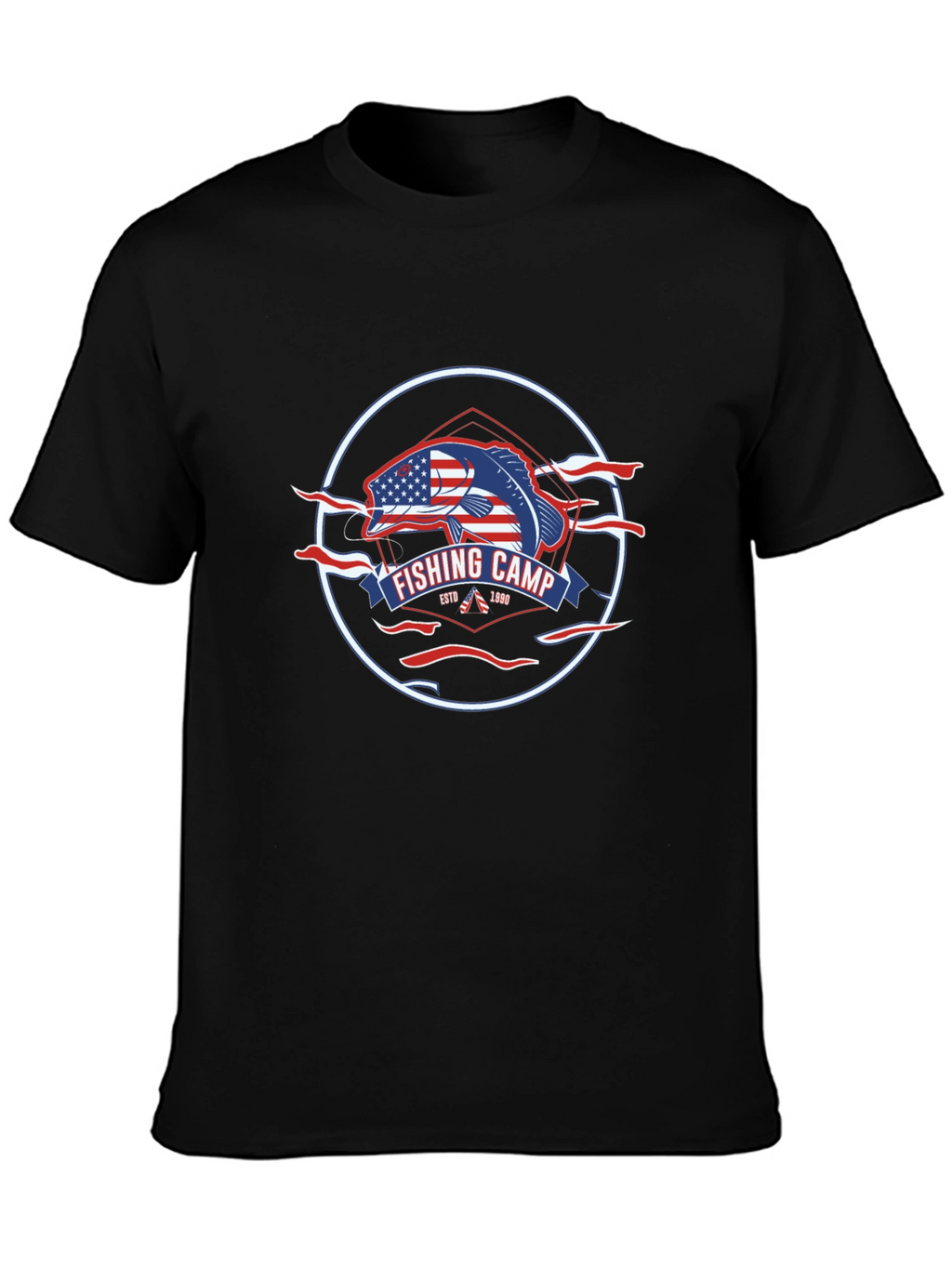 Fishing Camp Patriotic T-Shirt