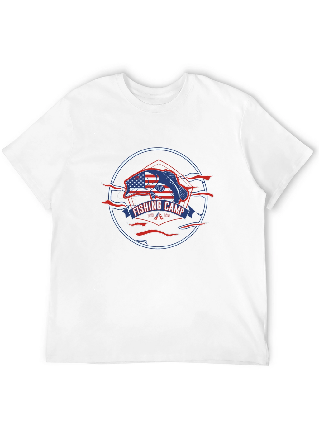 Fishing Camp Patriotic T-Shirt
