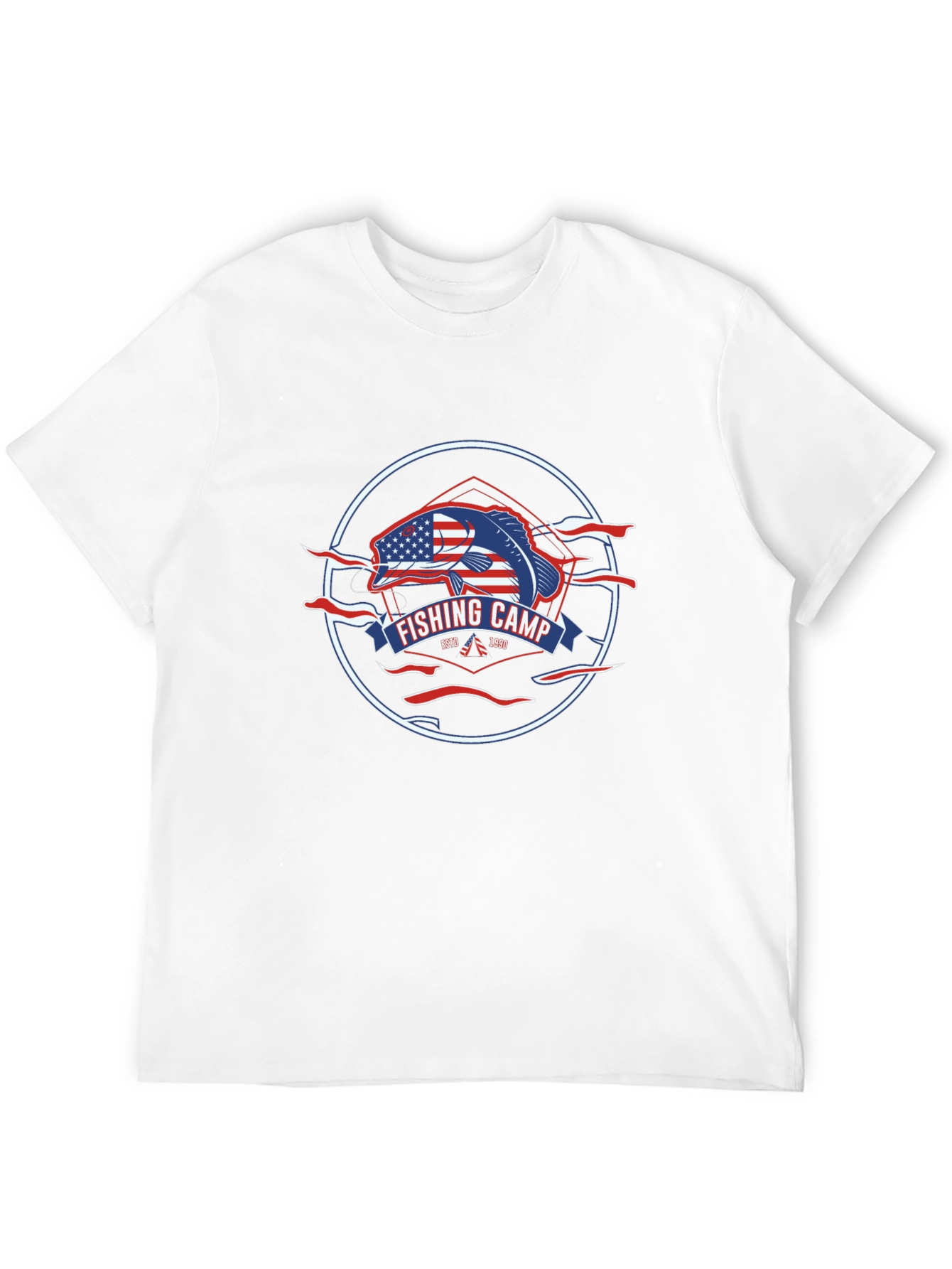 Fishing Camp Patriotic T-Shirt